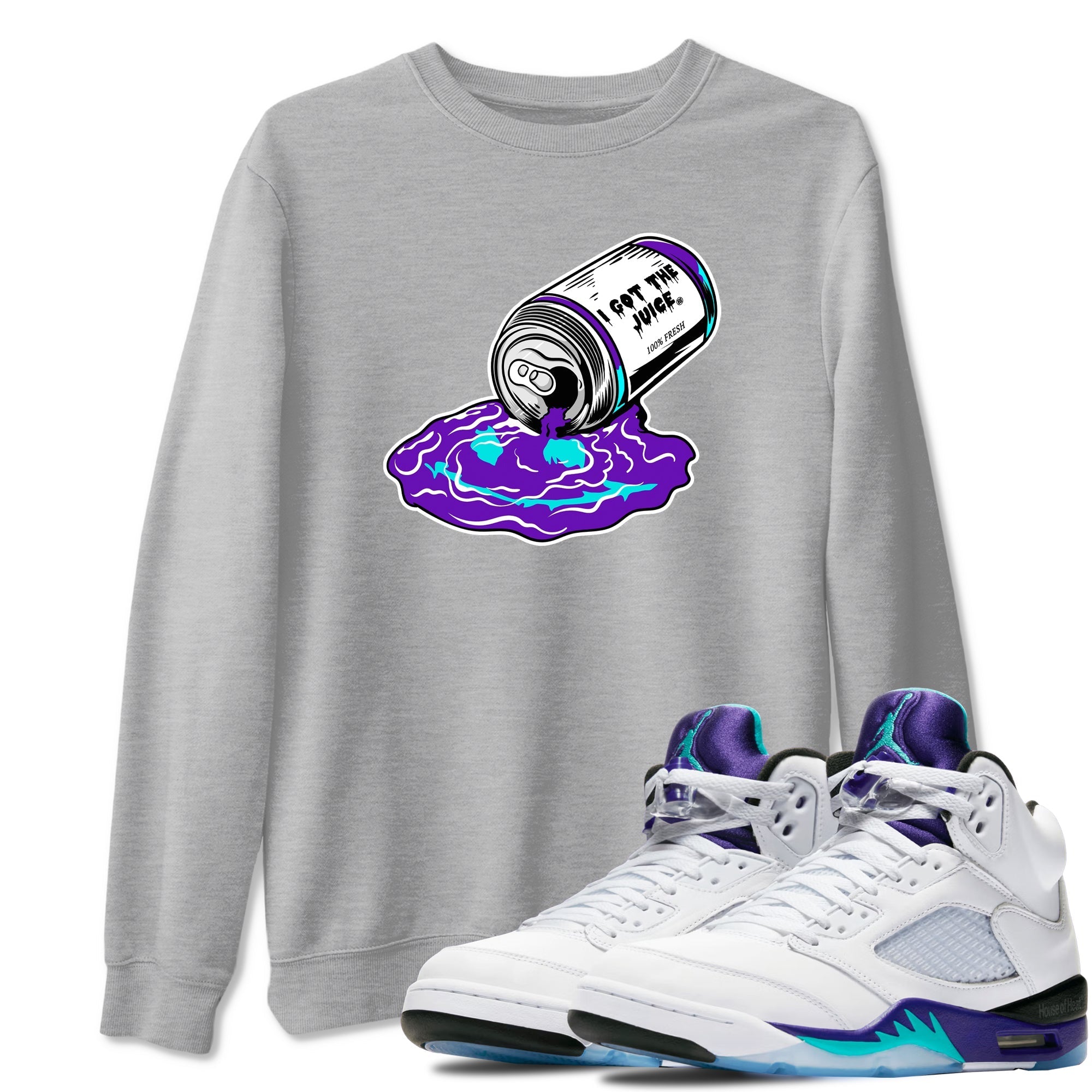 I Got The Juice snkmatch Tees - Air Jordan 5 Grape