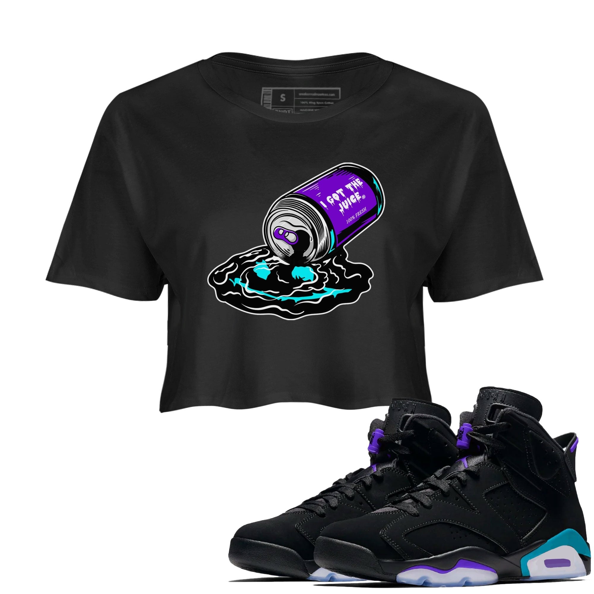 I Got The Juice snkmatch Women's Top - Air Jordan 6 Aqua