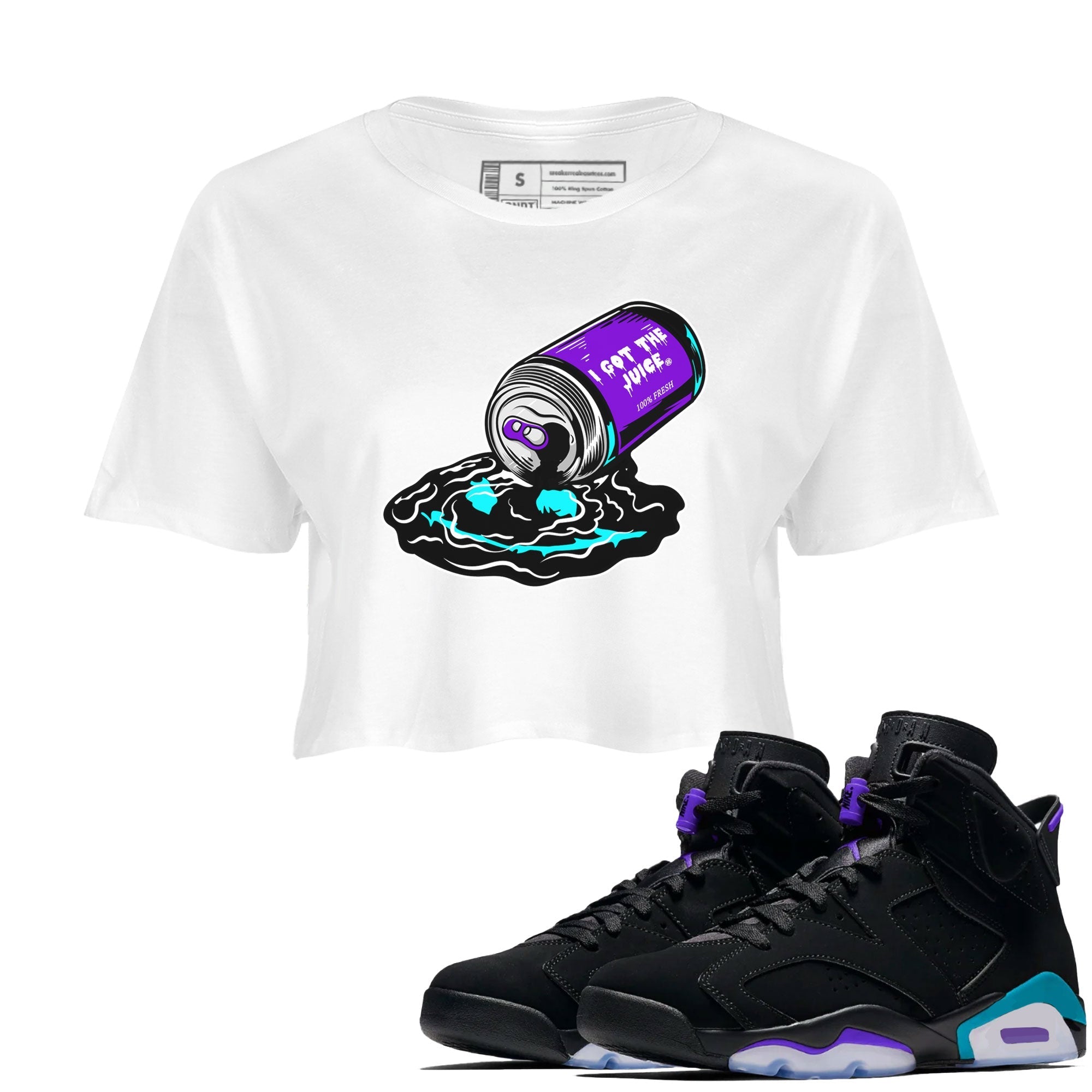 I Got The Juice snkmatch Women's Top - Air Jordan 6 Aqua