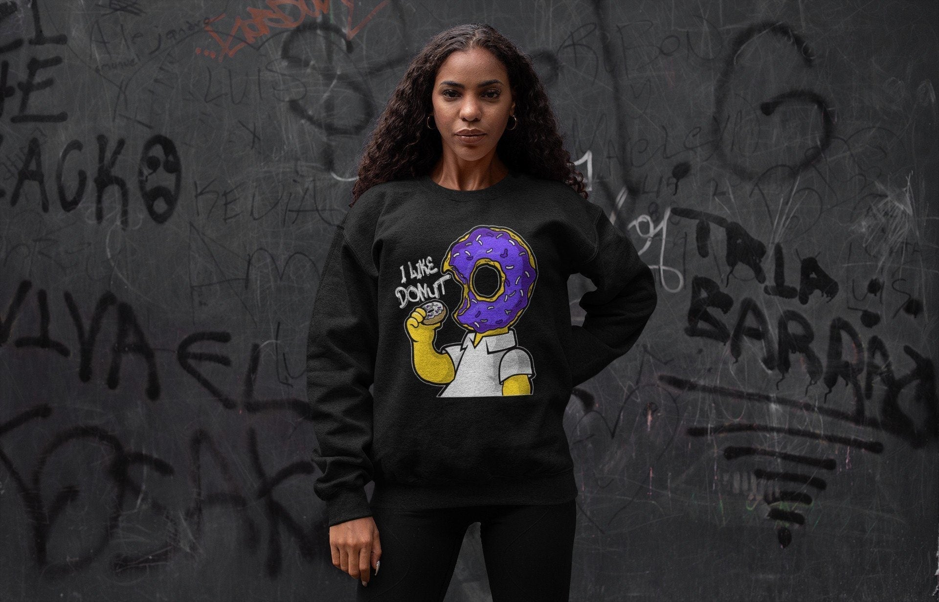 I Like Donut Unisex Tops - Air Jordan 1 WMNS Court Purple