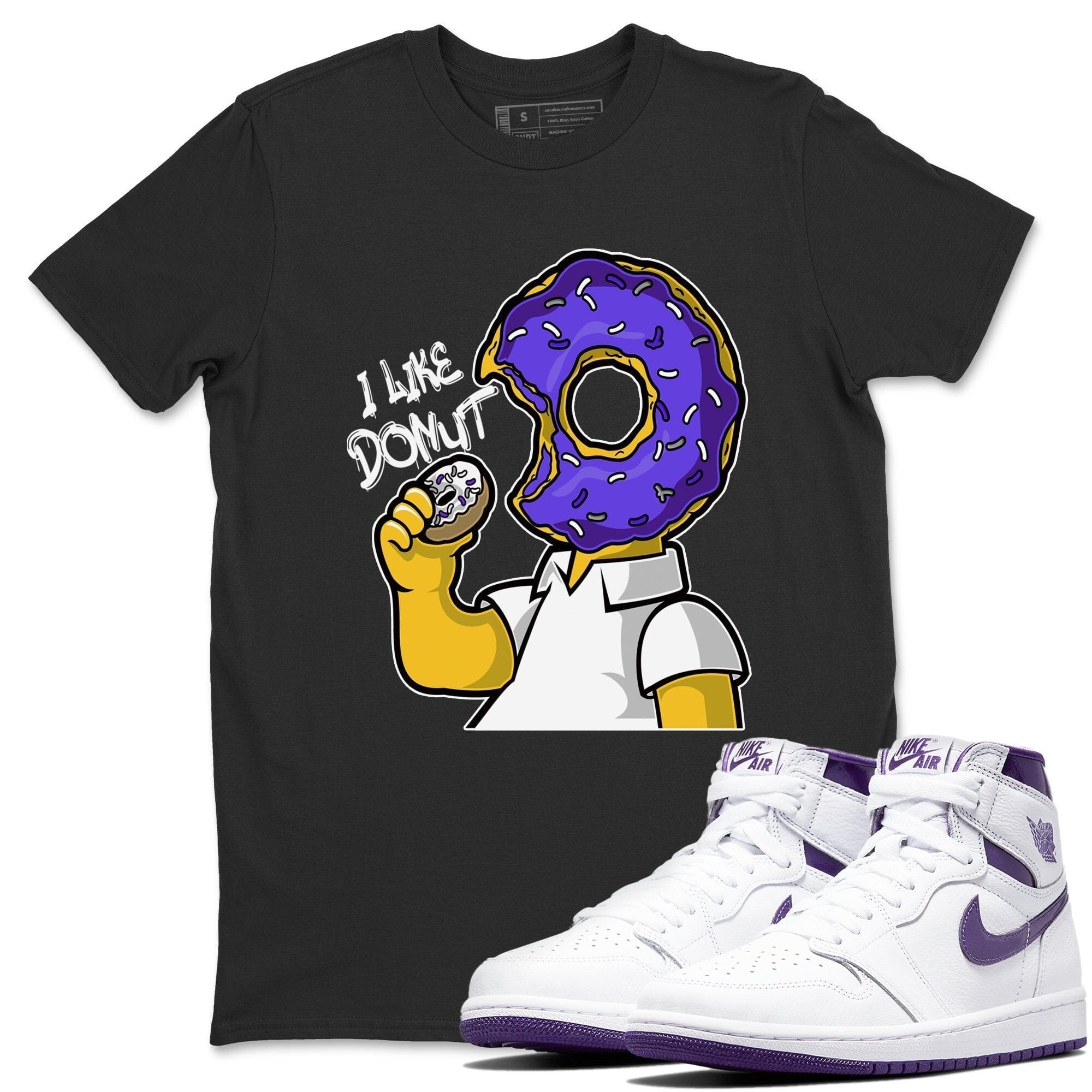 I Like Donut Unisex Tops - Air Jordan 1 WMNS Court Purple