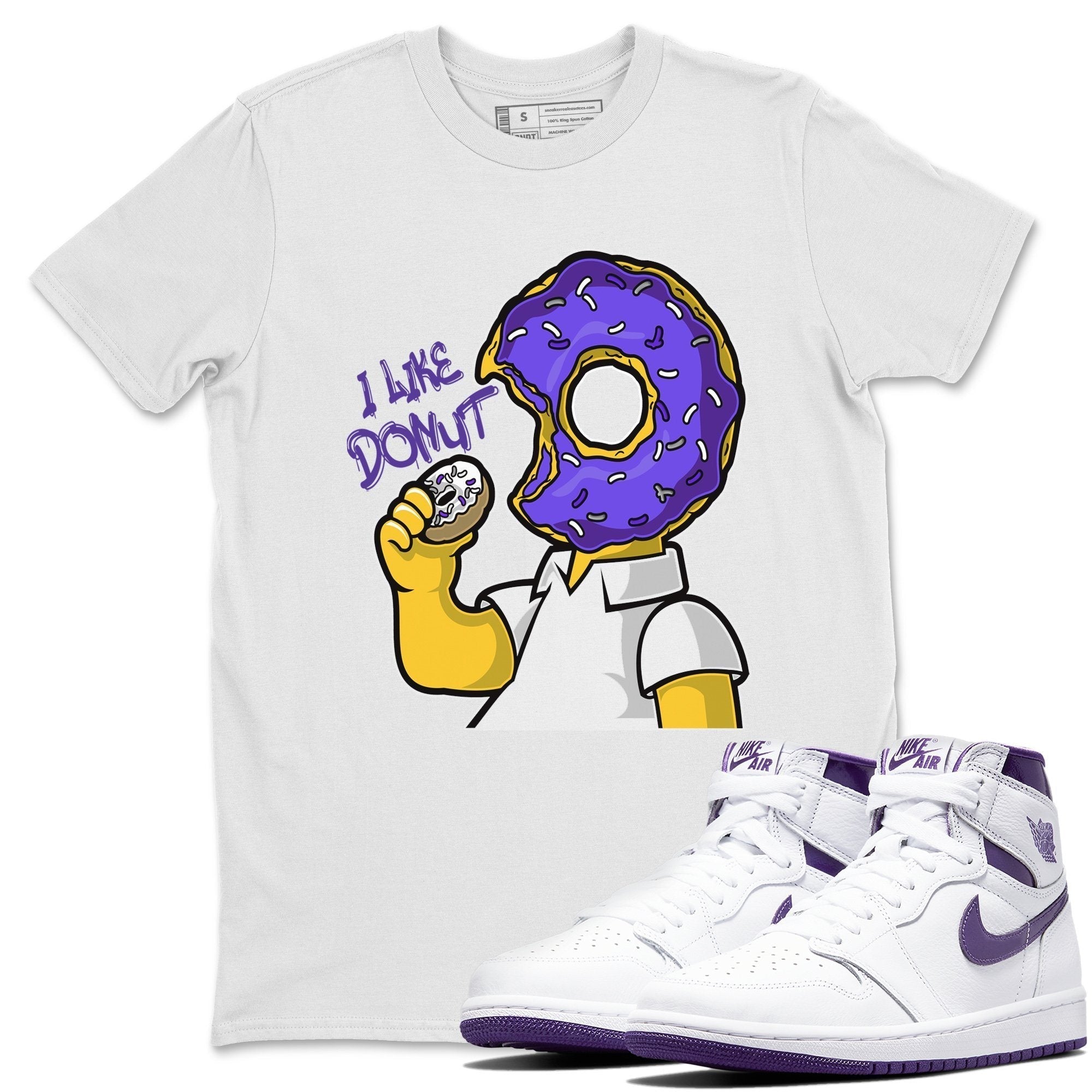 I Like Donut Unisex Tops - Air Jordan 1 WMNS Court Purple