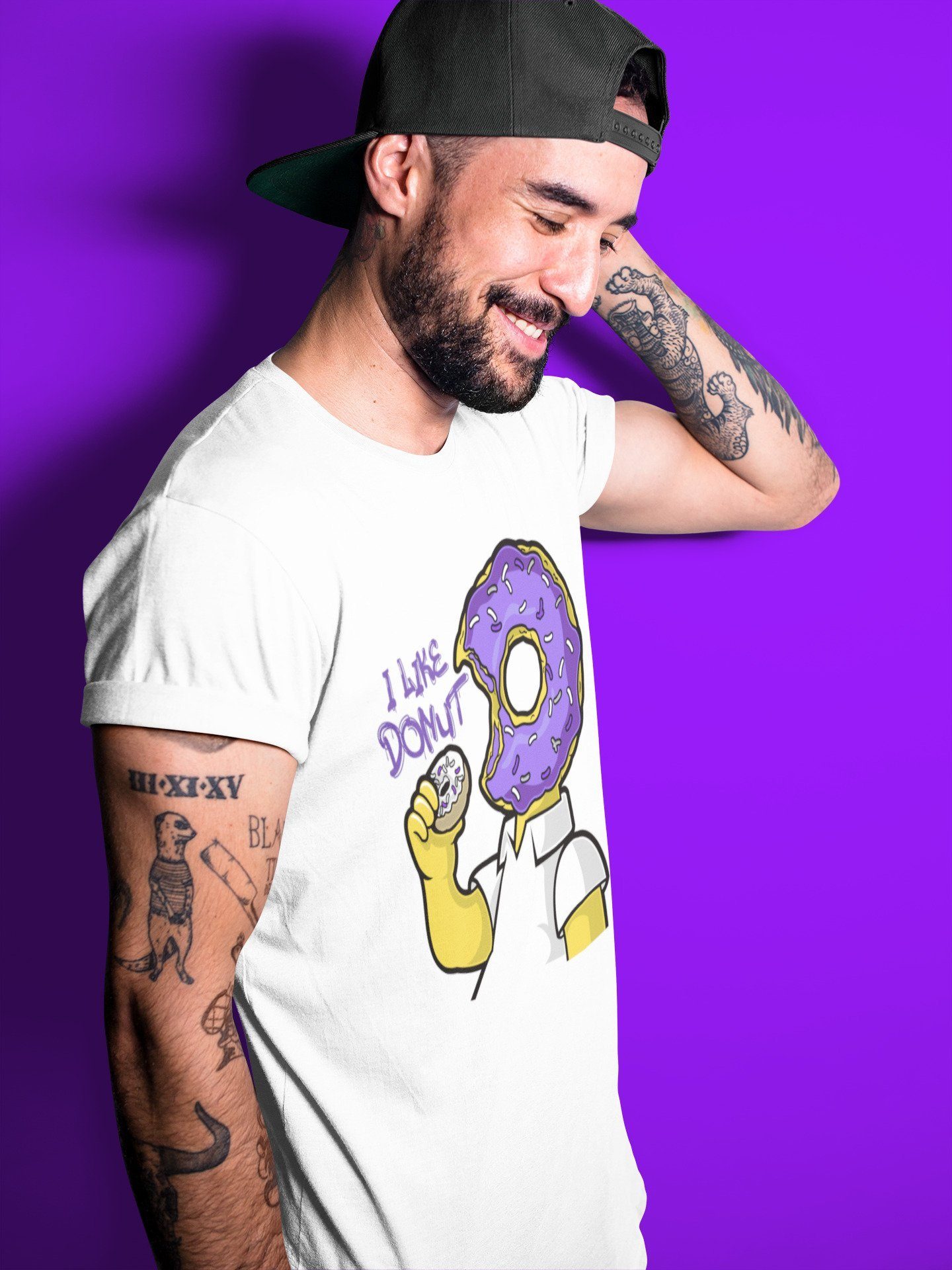 I Like Donut Unisex Tops - Air Jordan 1 WMNS Court Purple