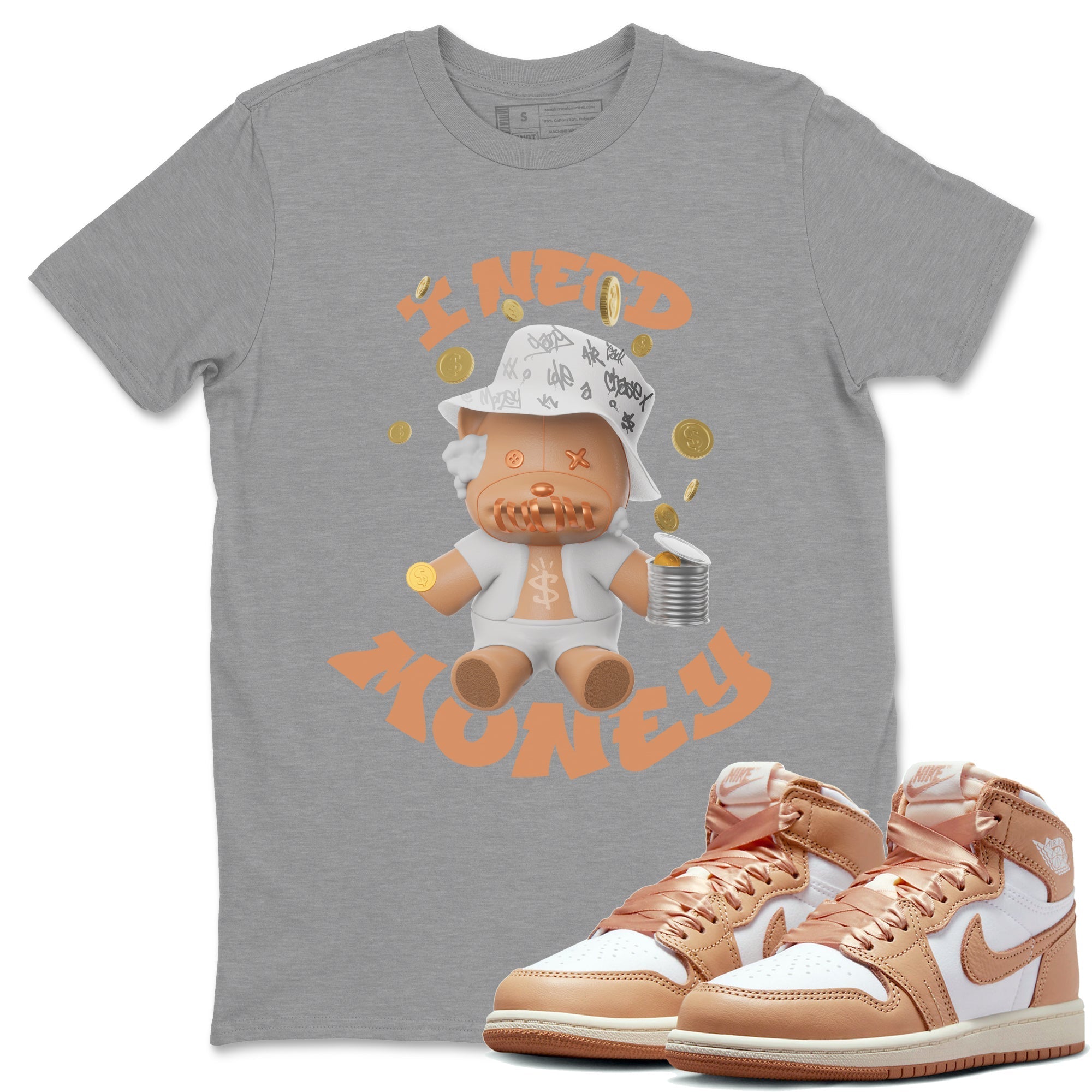 I Need Money snkmatch Tee - Air Jordan 1 Praline
