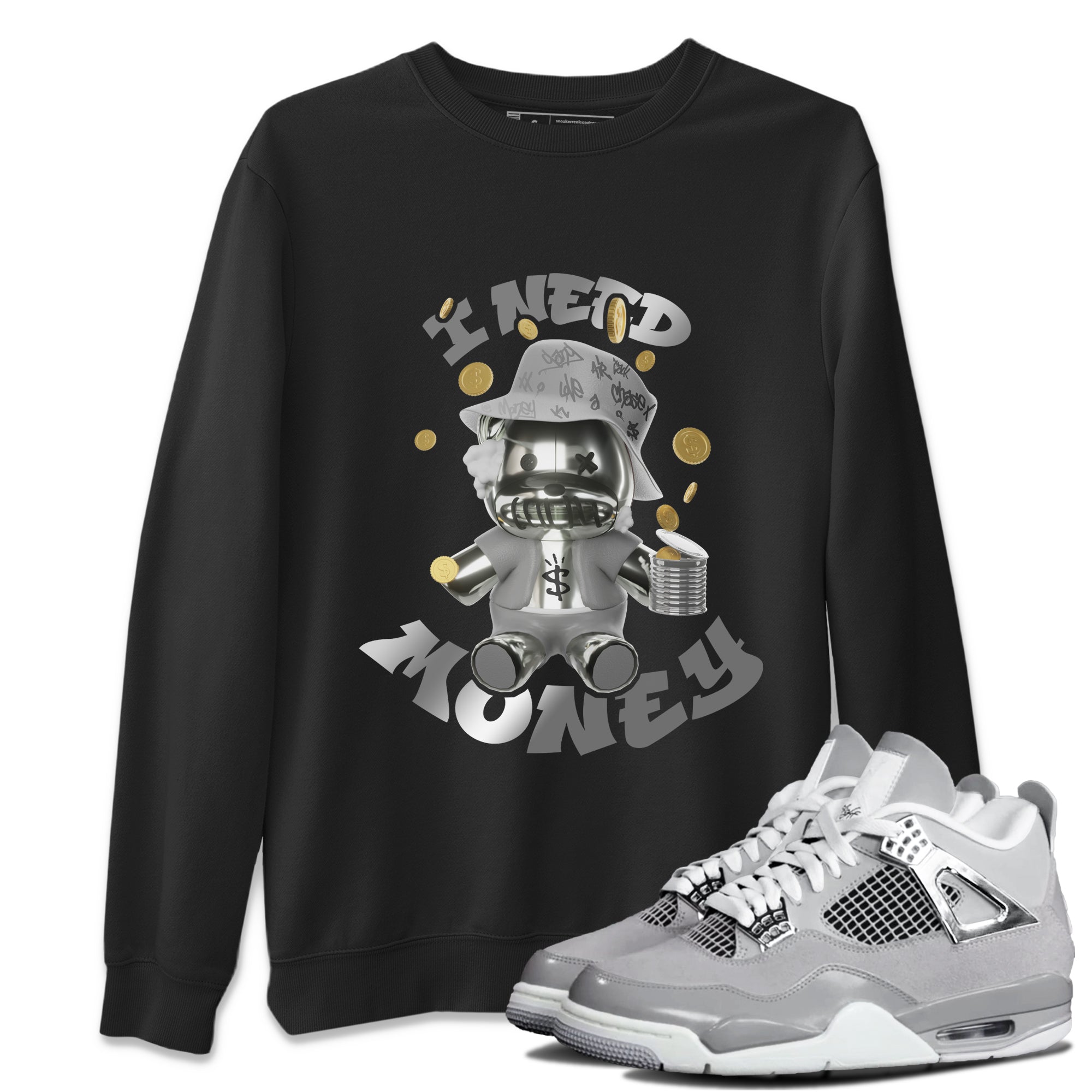 I Need Money snkmatch Tee - Air Jordan 4 Frozen Moments