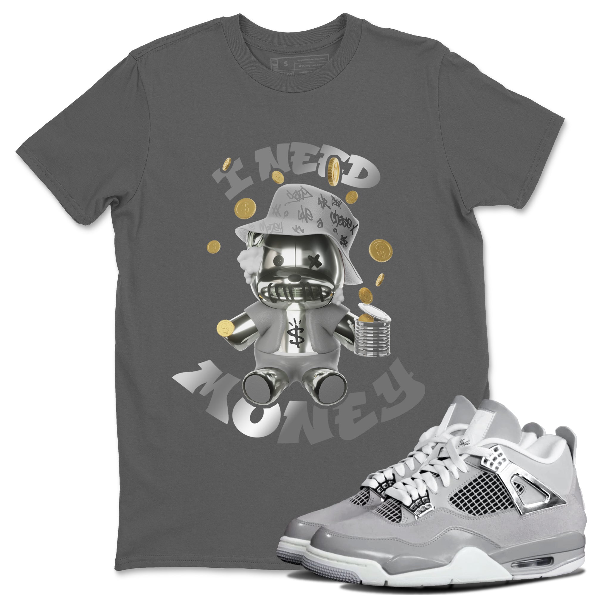 I Need Money snkmatch Tee - Air Jordan 4 Frozen Moments