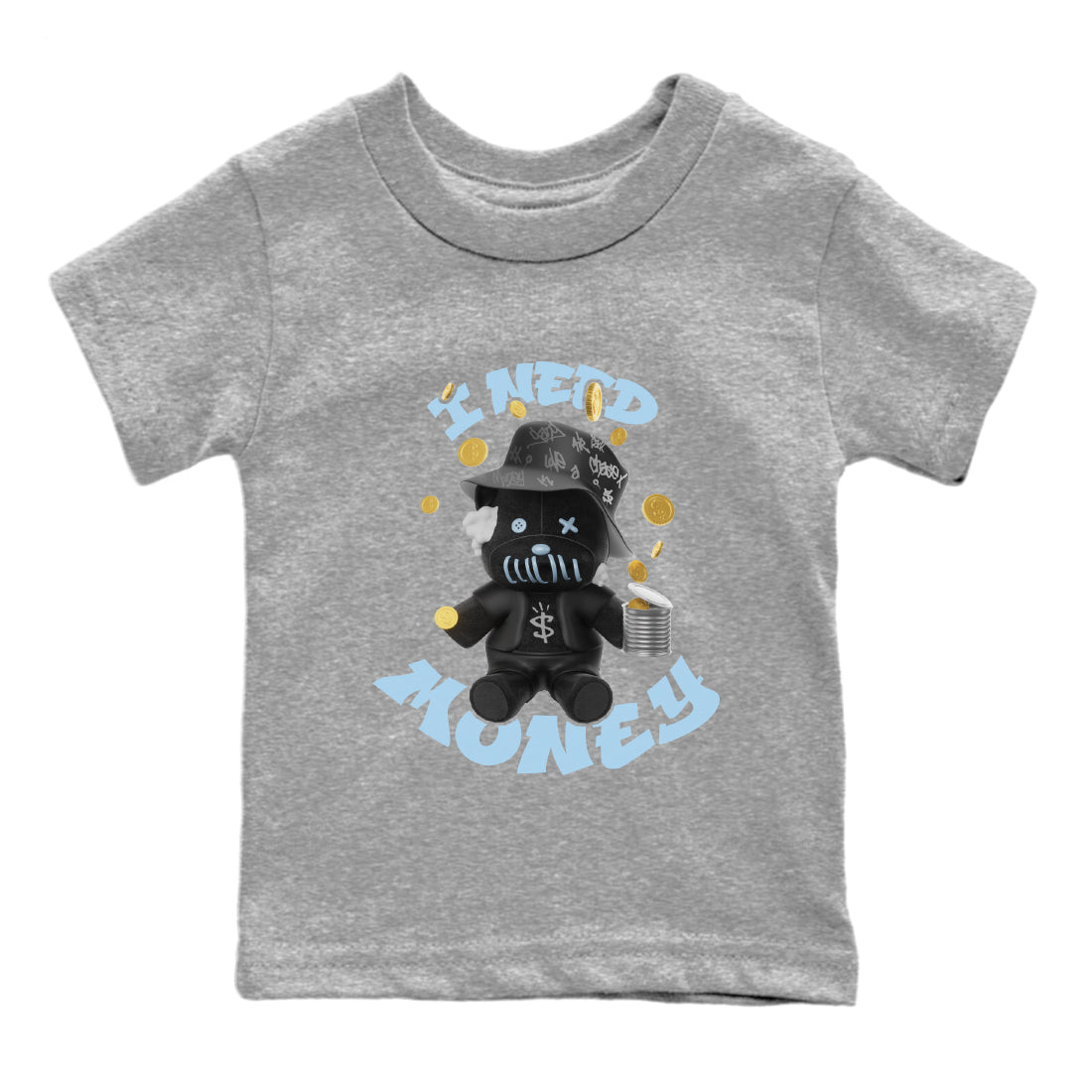 I Need Money snkmatch Tee Kids - Air Jordan 7 Chambray
