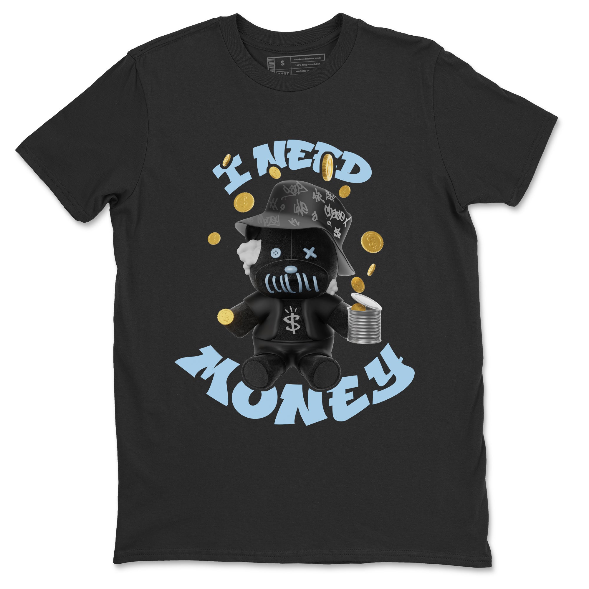 I Need Money snkmatch Tee - Air Jordan 7 Chambray