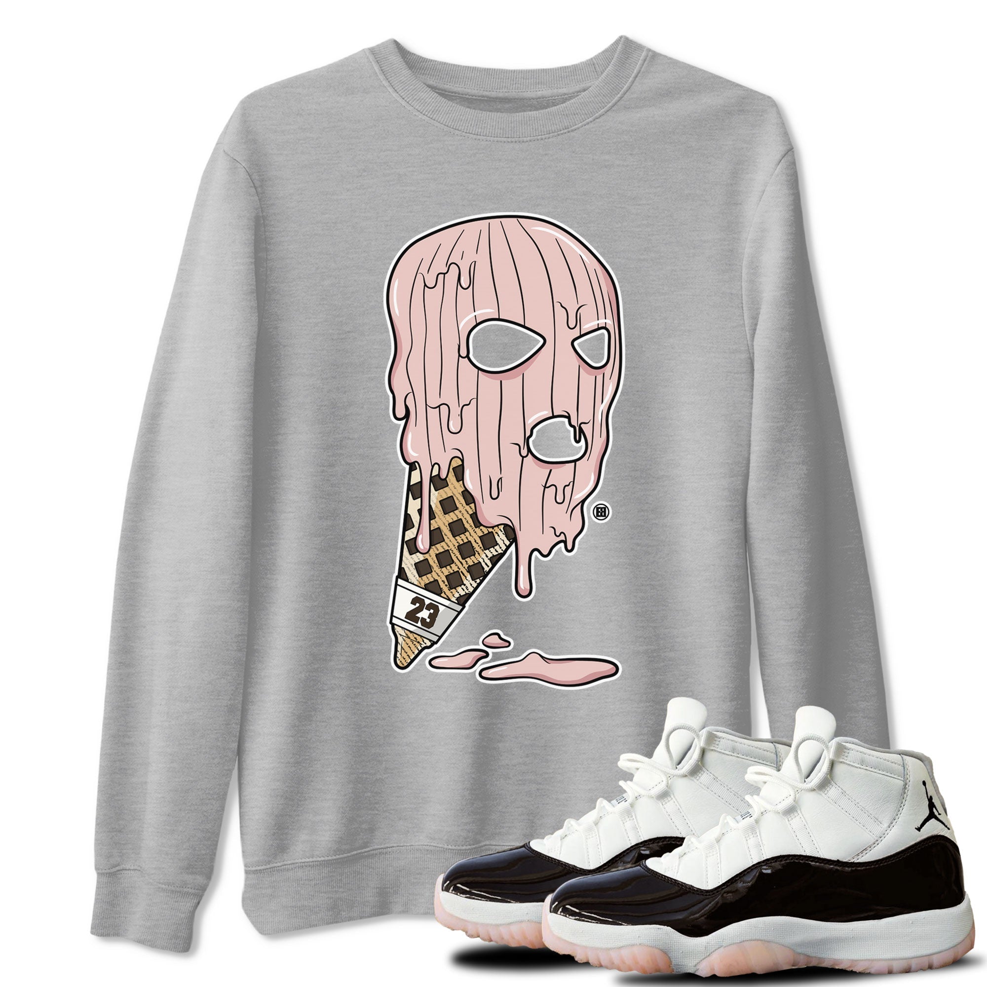 Ice Cream Mask snkmatch Tee - Air Jordan 11 Neapolitan