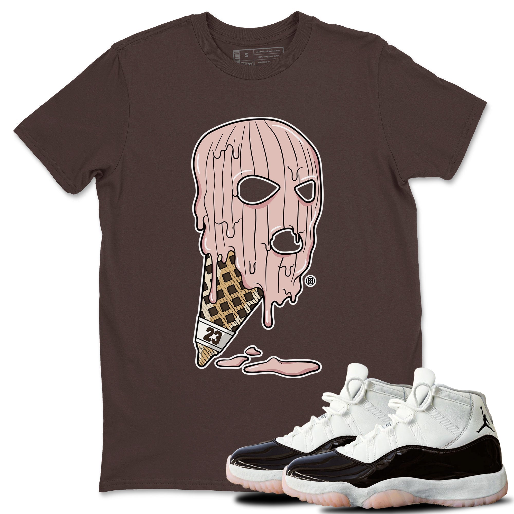 Ice Cream Mask snkmatch Tee - Air Jordan 11 Neapolitan