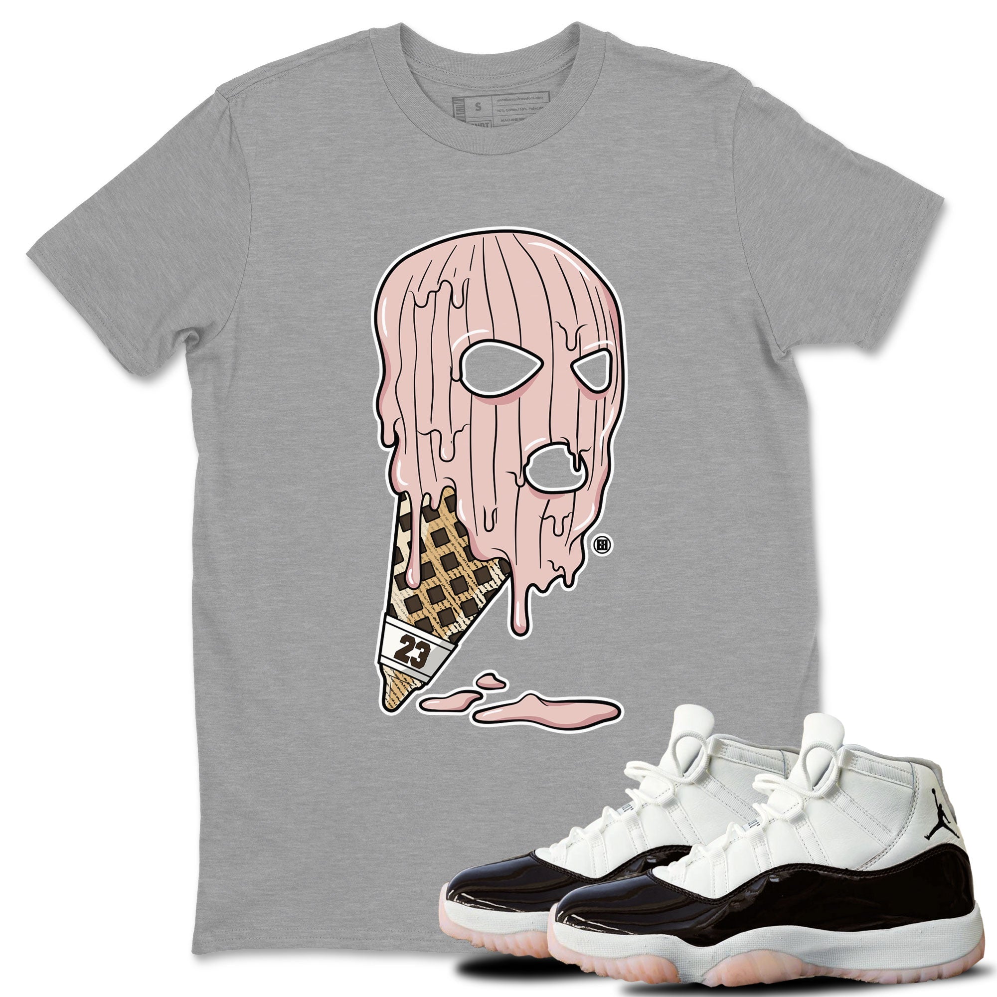 Ice Cream Mask snkmatch Tee - Air Jordan 11 Neapolitan