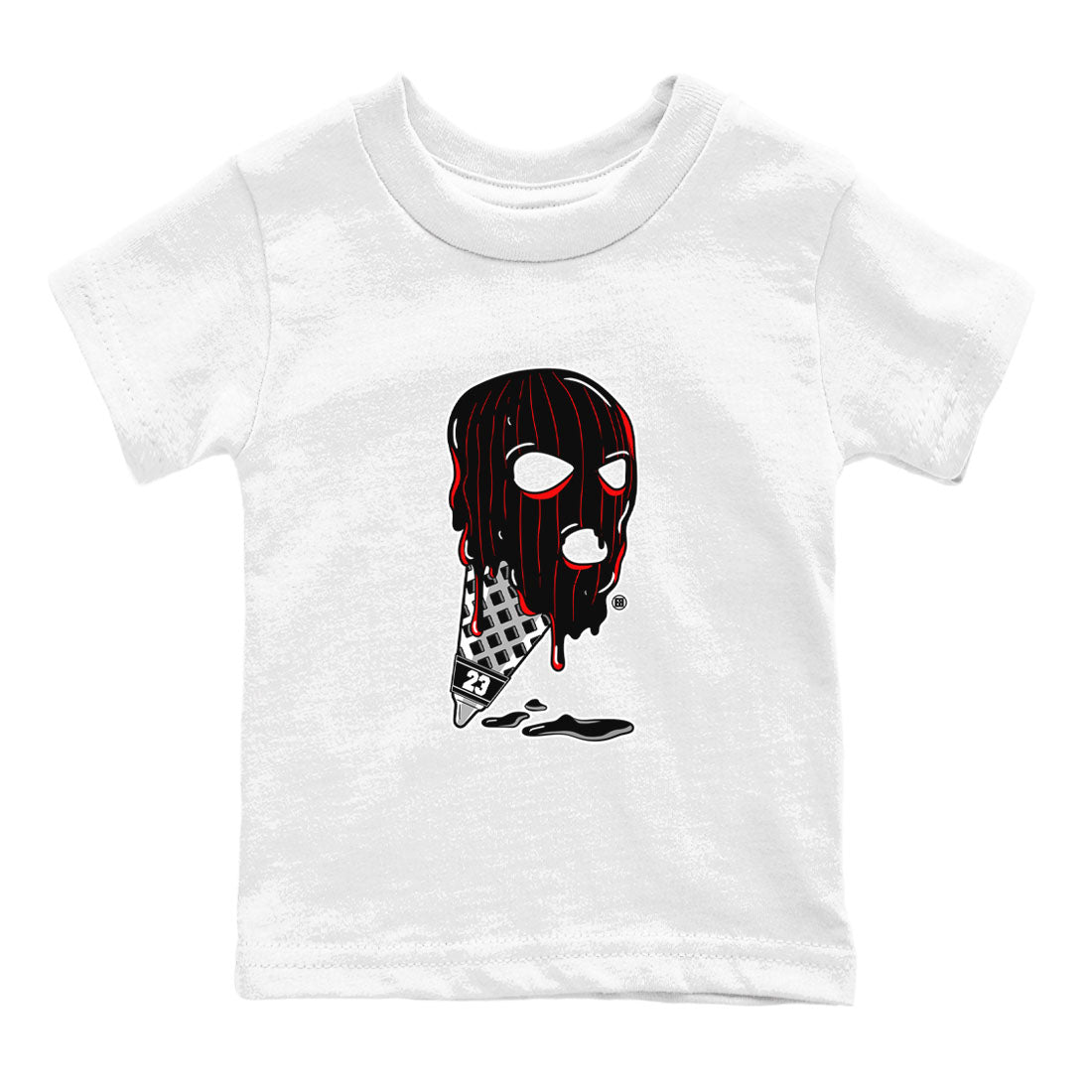 Ice Cream Mask snkmatch Tees Kids - Air Jordan 4 Bred Reimagined