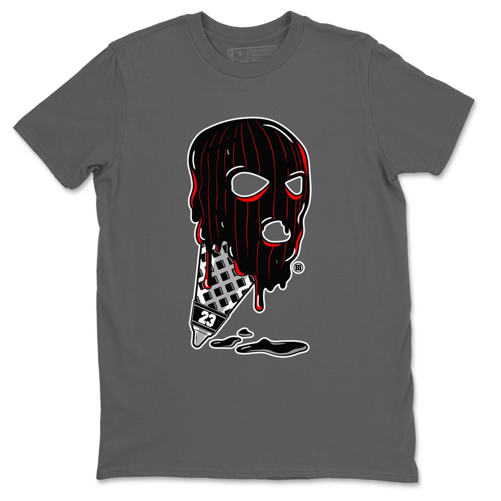 Ice Cream Mask snkmatch Tees - Air Jordan 4 Bred Reimagined