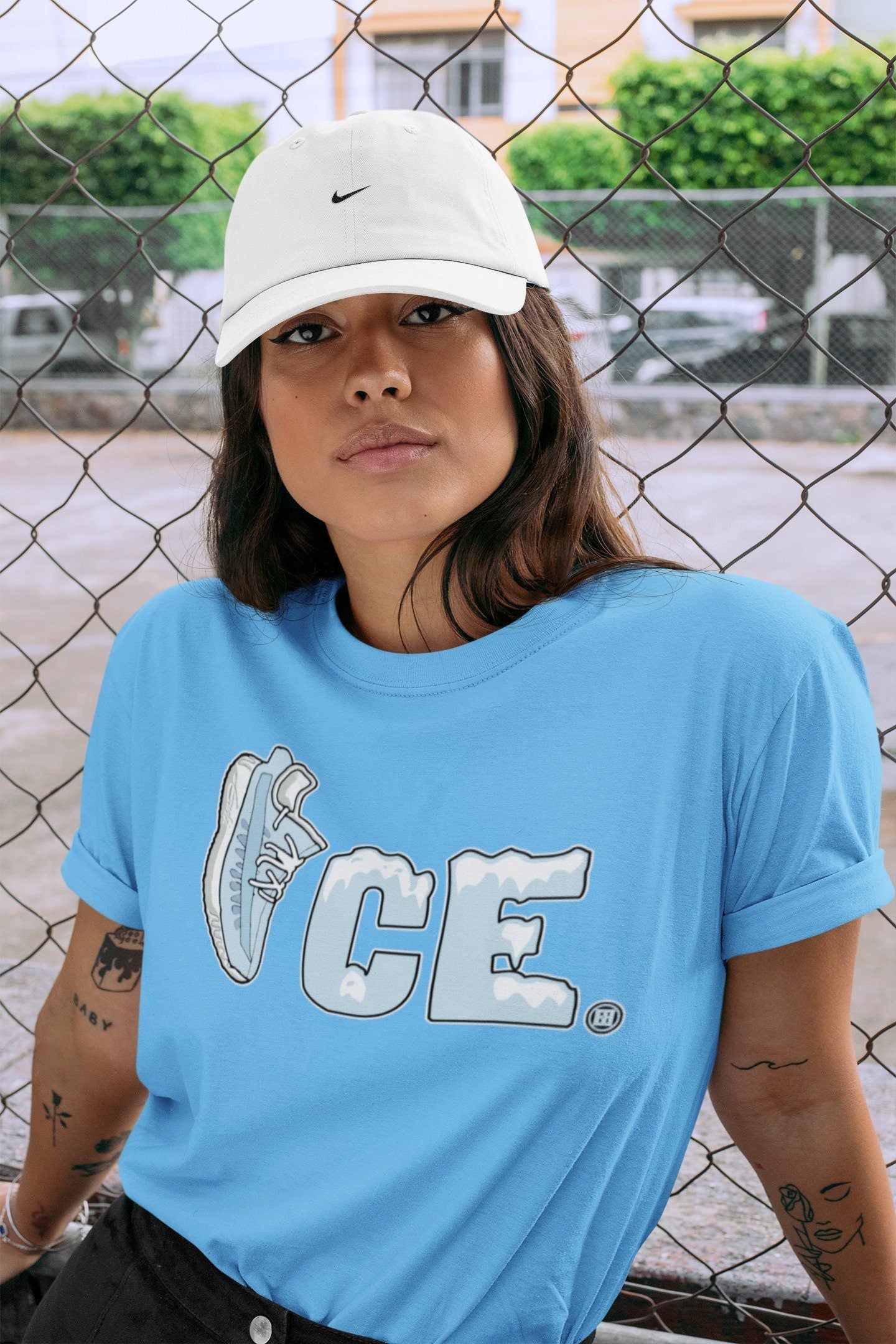 Ice Unisex Tops - Yeezy 350 Mono Ice