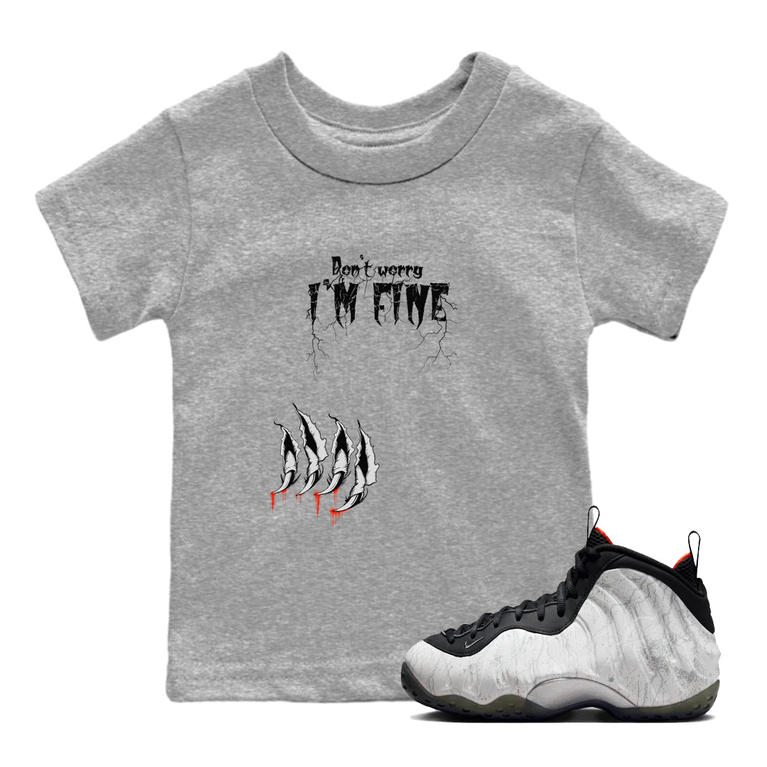 I'm Fine snkmatch Tees Kids - Air Foamposite One Jin