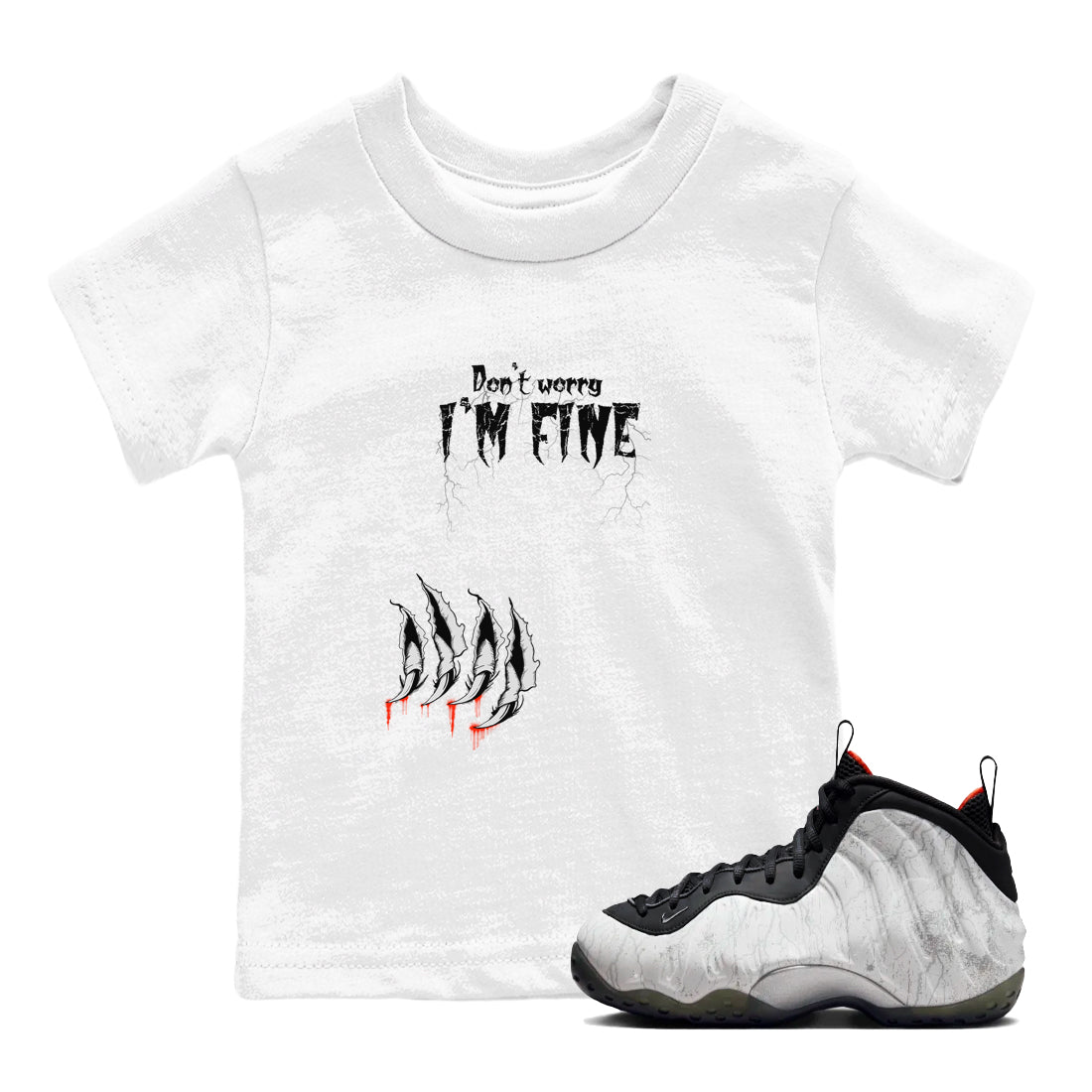 I'm Fine snkmatch Tees Kids - Air Foamposite One Jin