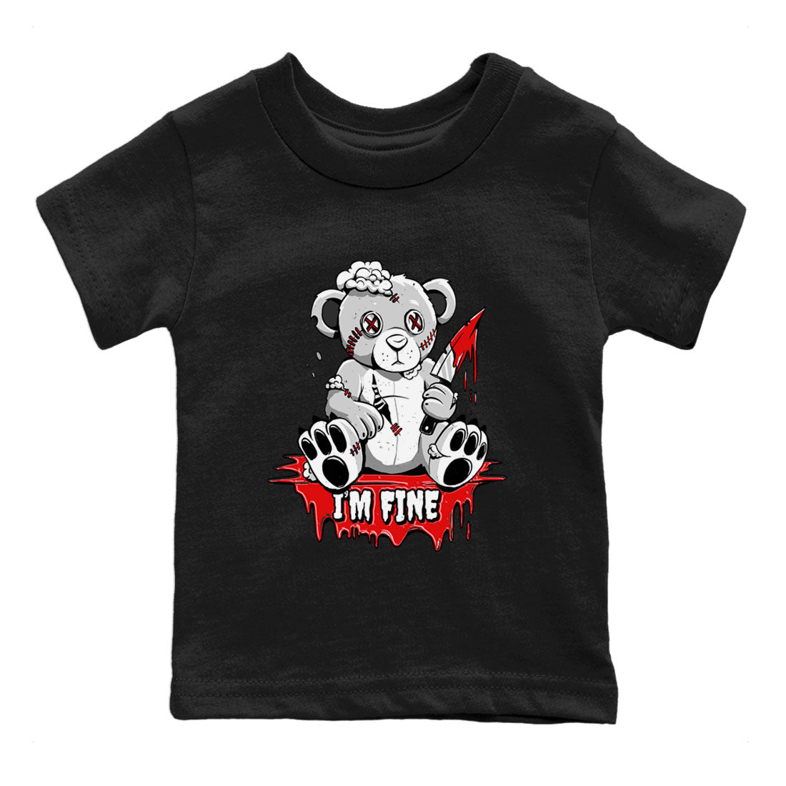 I'm Fine snkmatch Tee Kids - Air Jordan 1 University Red