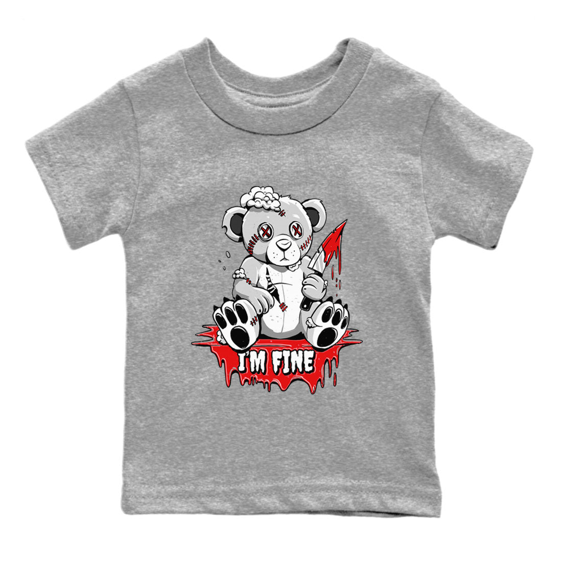 I'm Fine snkmatch Tee Kids - Air Jordan 1 University Red