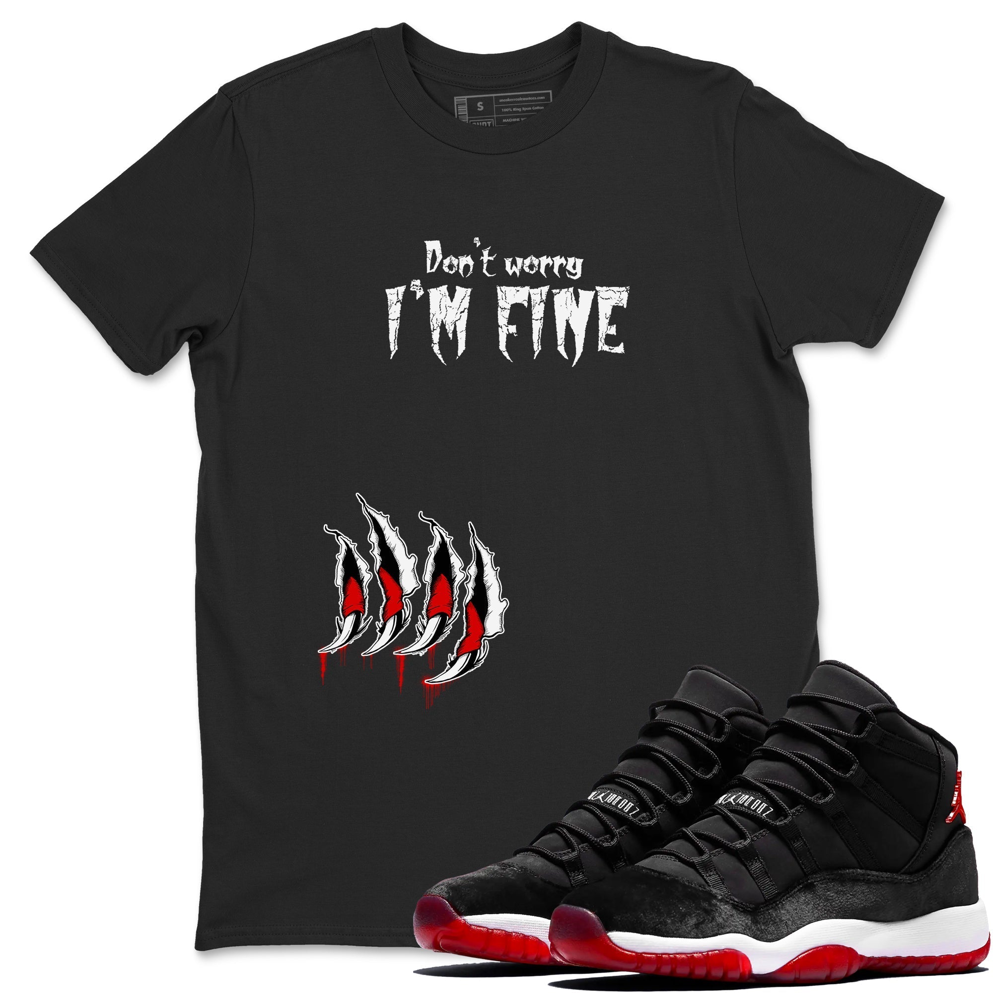 I'm Fine snkmatch Tees - Air Jordan 11 Bred Velvet