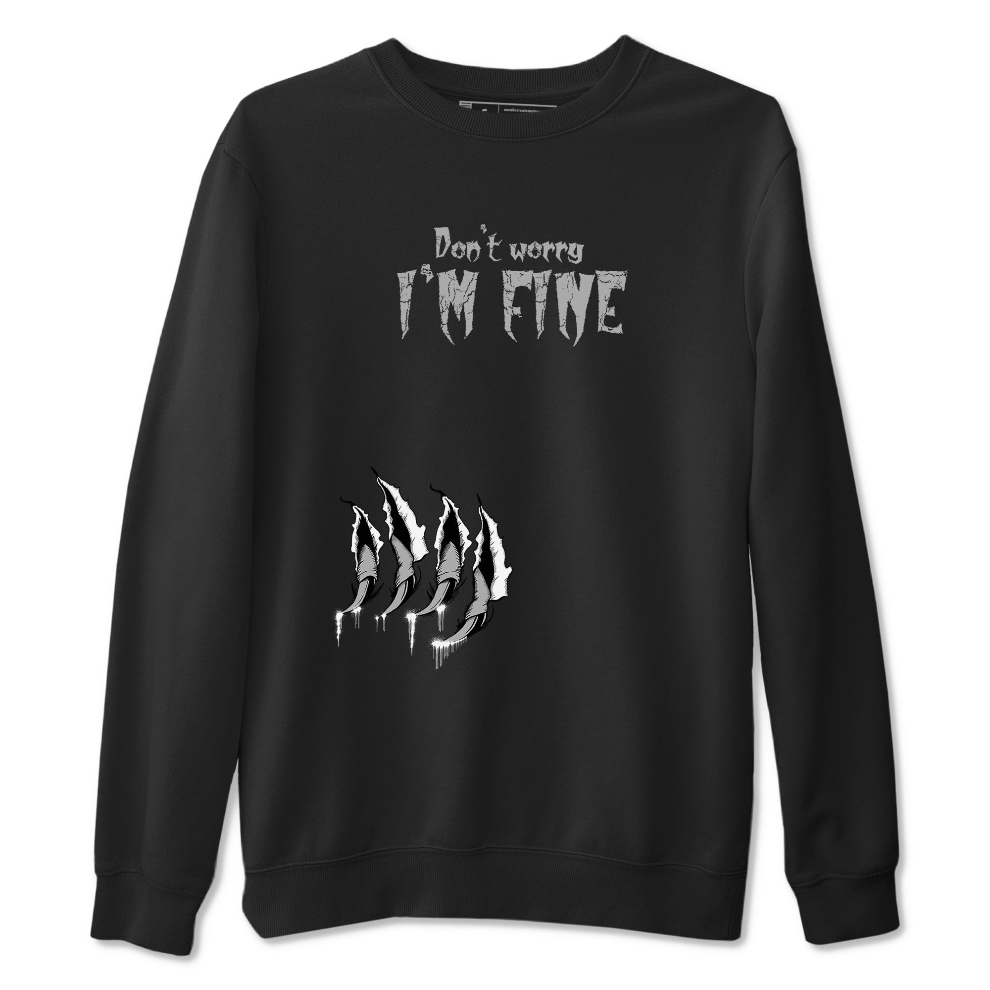 I'm Fine snkmatch Tees - Air Jordan 12 Black Wolf Grey