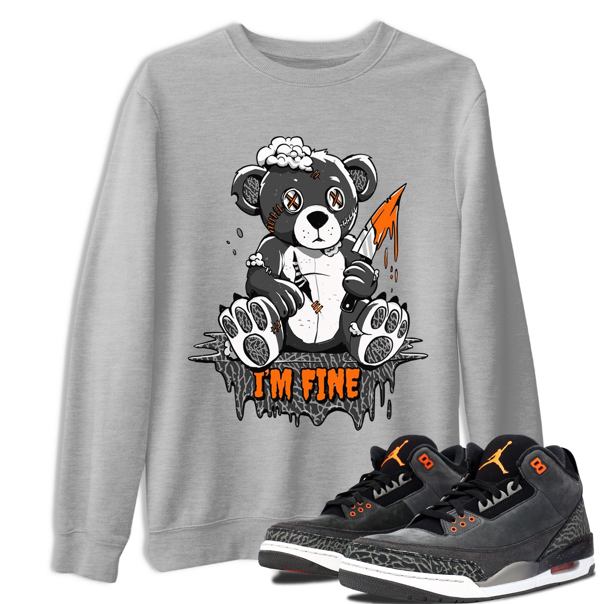 I'm Fine snkmatch Tee - Air Jordan 3 Fear