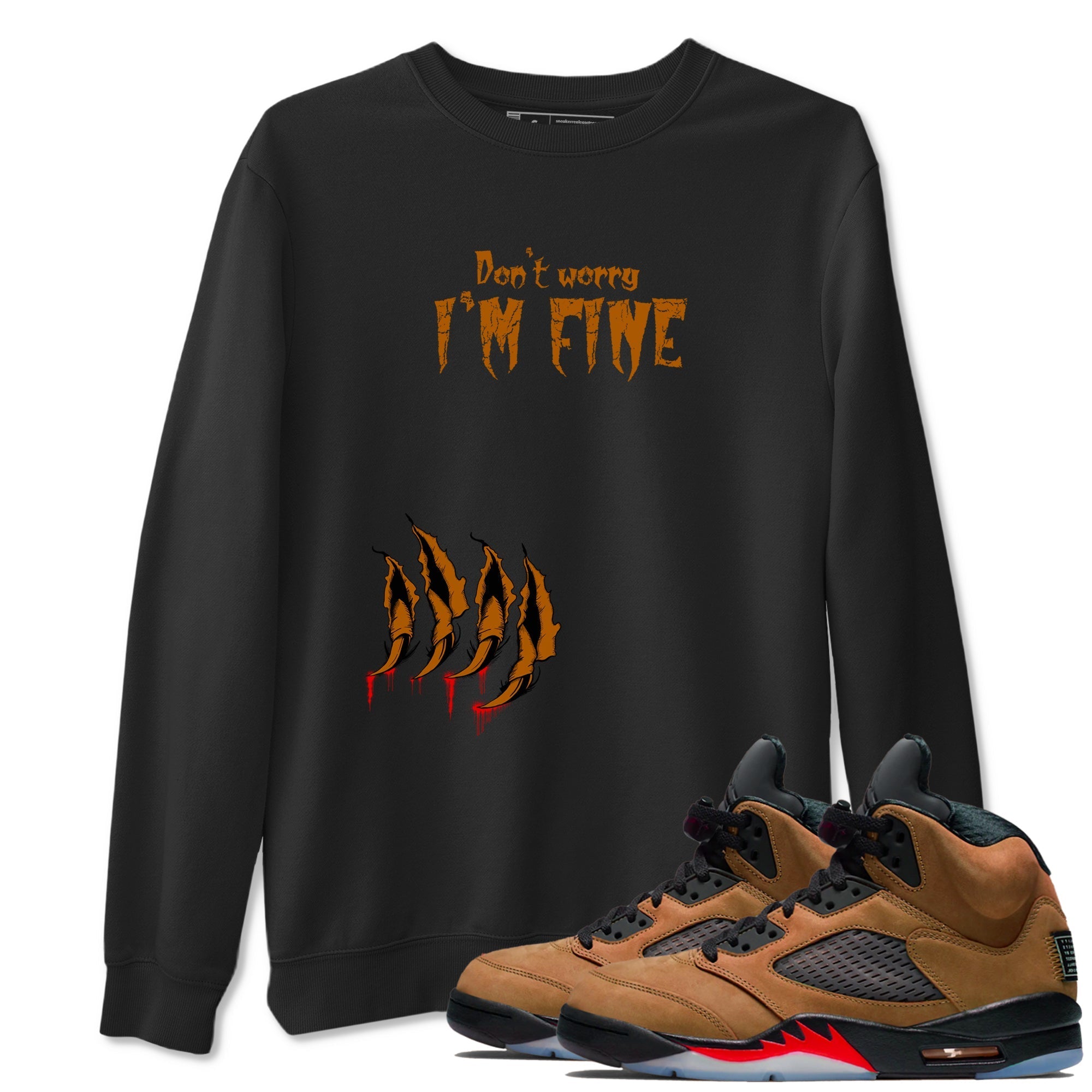 I'm Fine snkmatch Tees - Air Jordan 5 Archaeo Brown