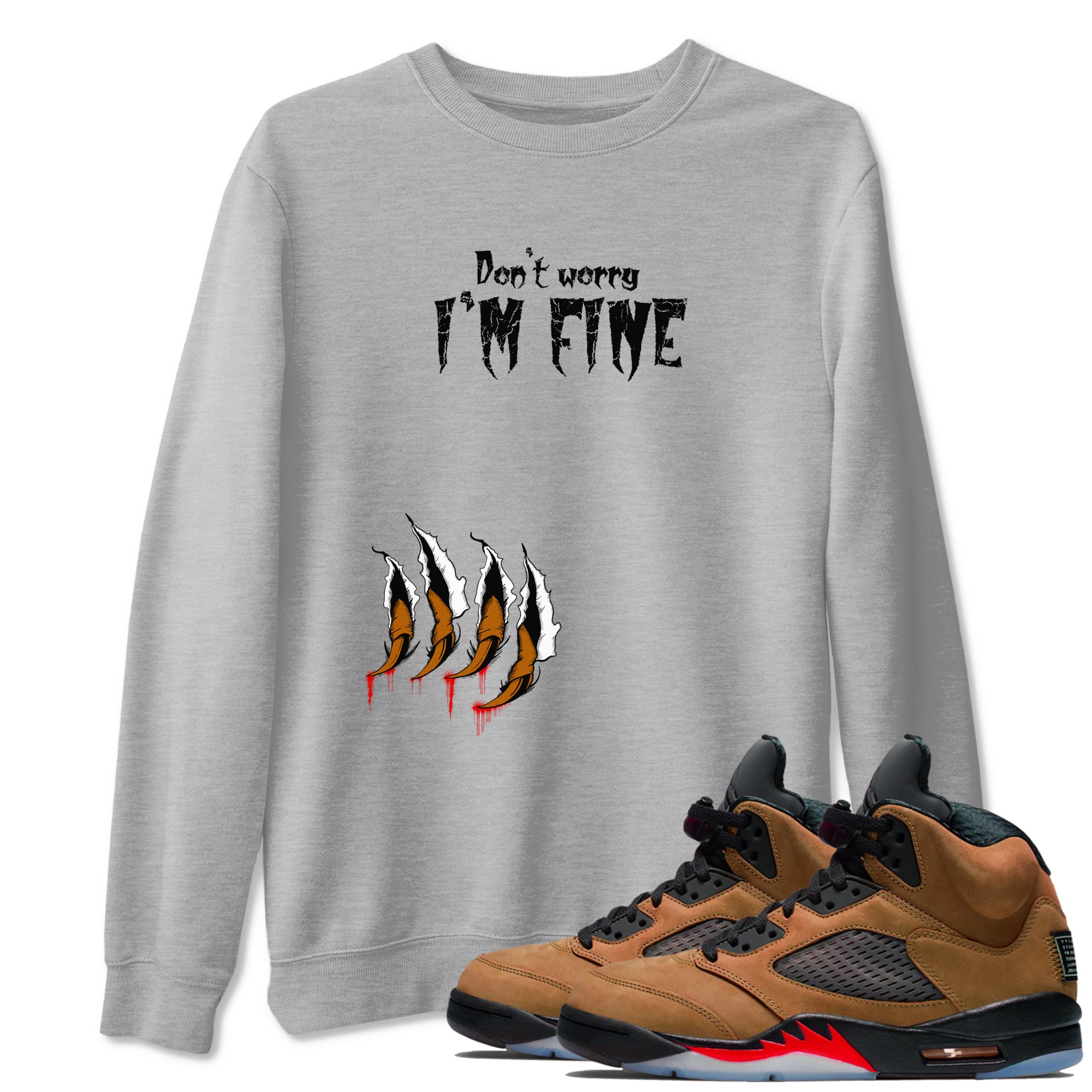 I'm Fine snkmatch Tees - Air Jordan 5 Archaeo Brown