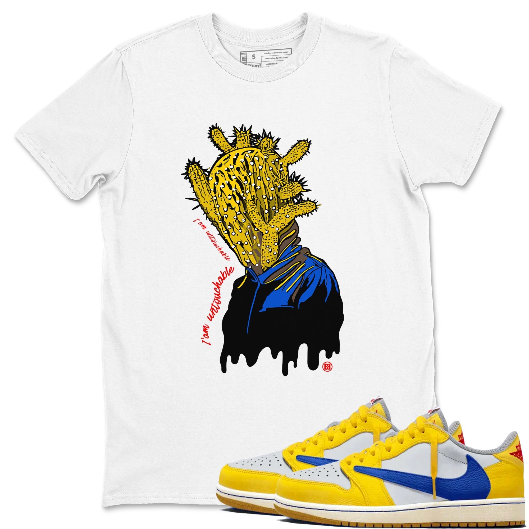 I'm Untouchable snkmatch Tees - Air Jordan 1 Travis Scott Canary