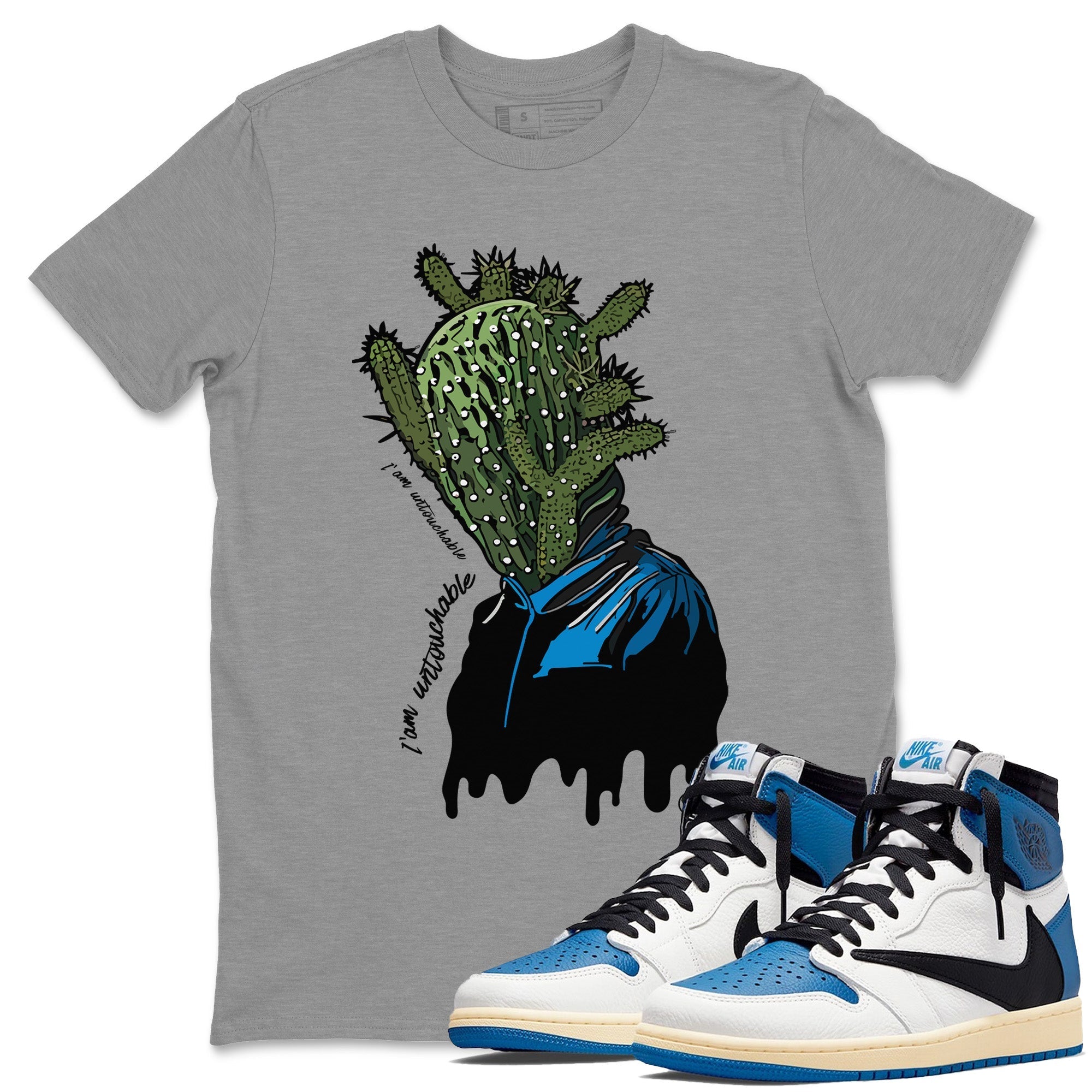 I'm Untouchable Unisex Tops - Air Jordan 1 Travis Scott Fragment