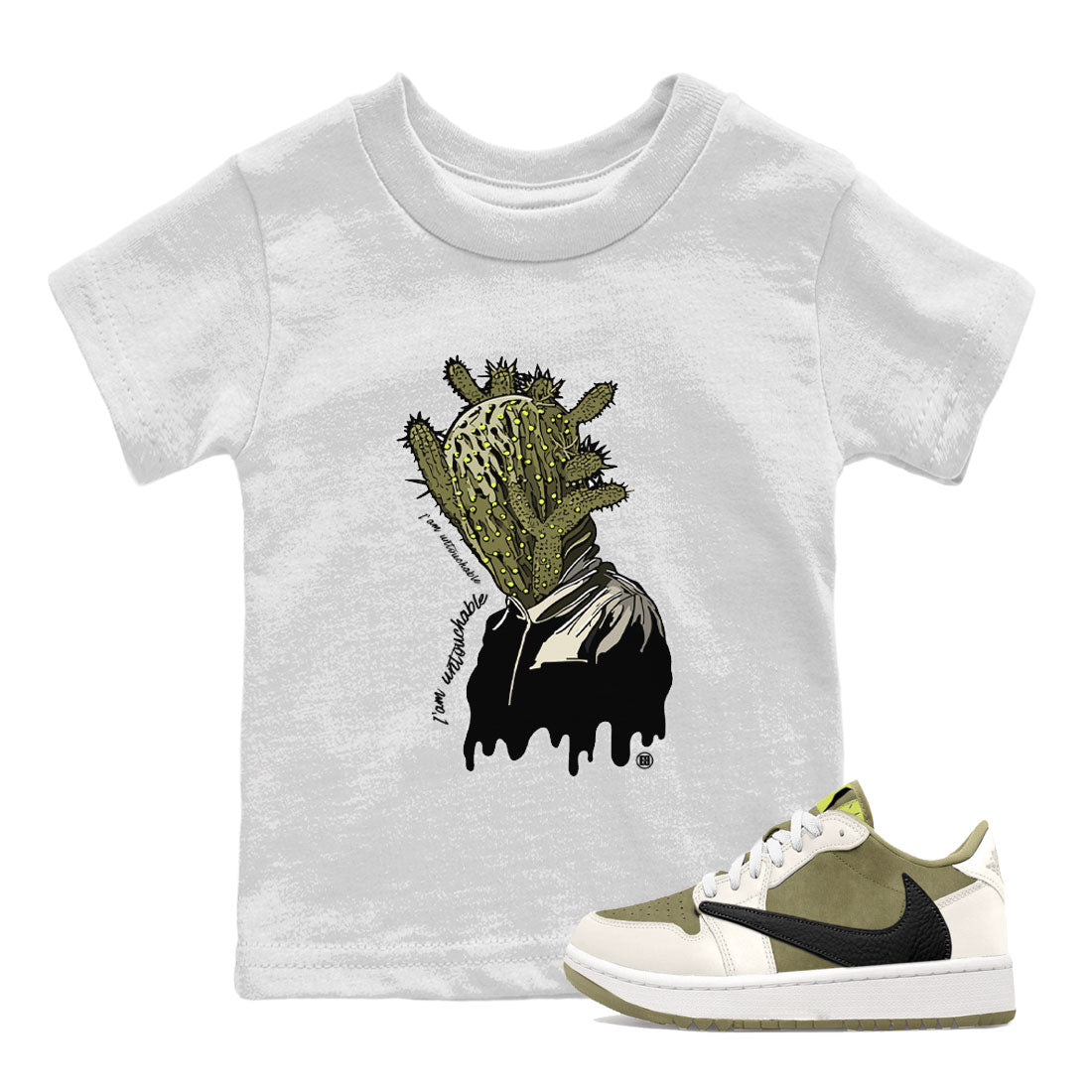 I'm Untouchable snkmatch Tee Kids - Air Jordan 1 Travis Scott Golf