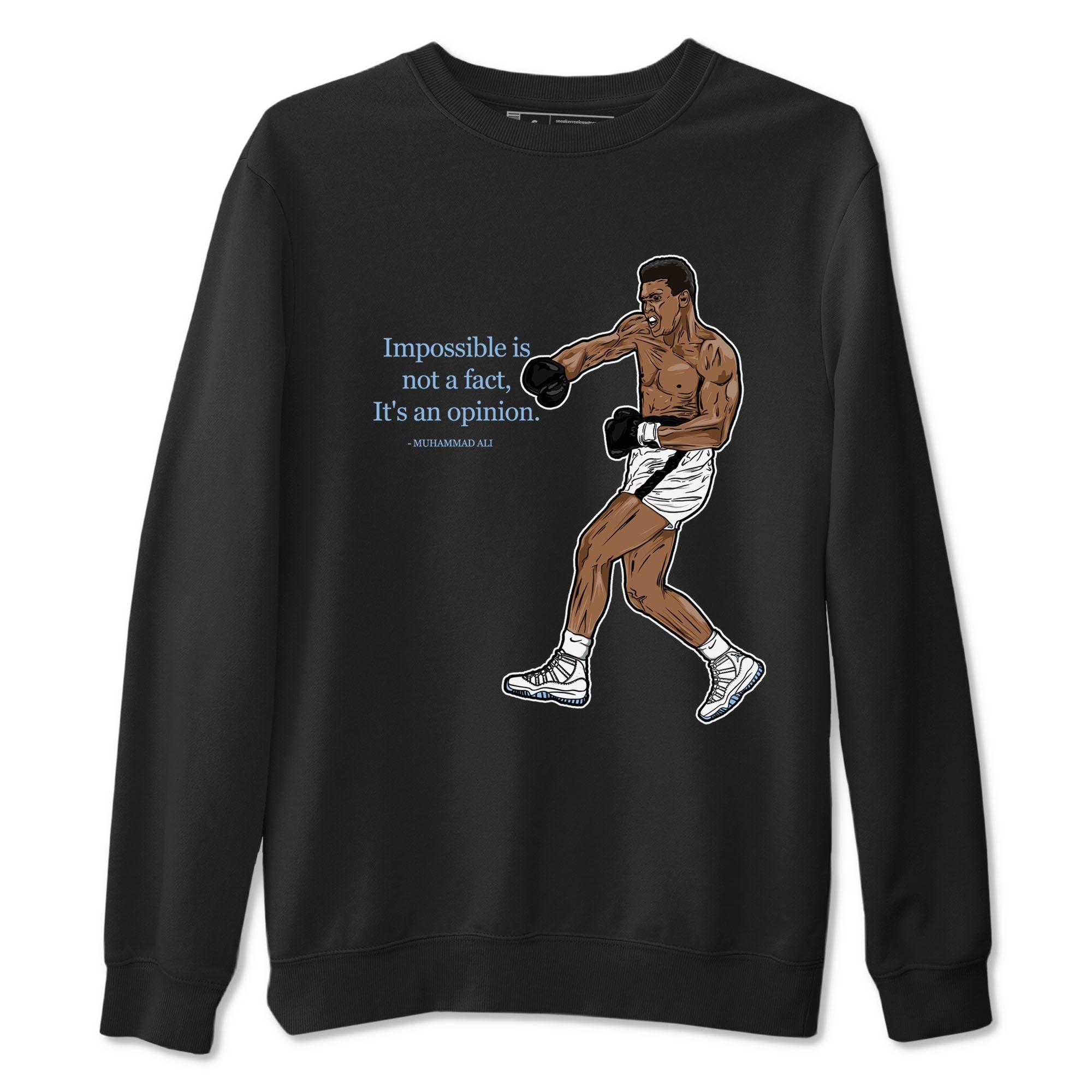 impossible is not a fact it's an opinion snkmatch Tees - Air Jordan 11 Retro Legend Blue