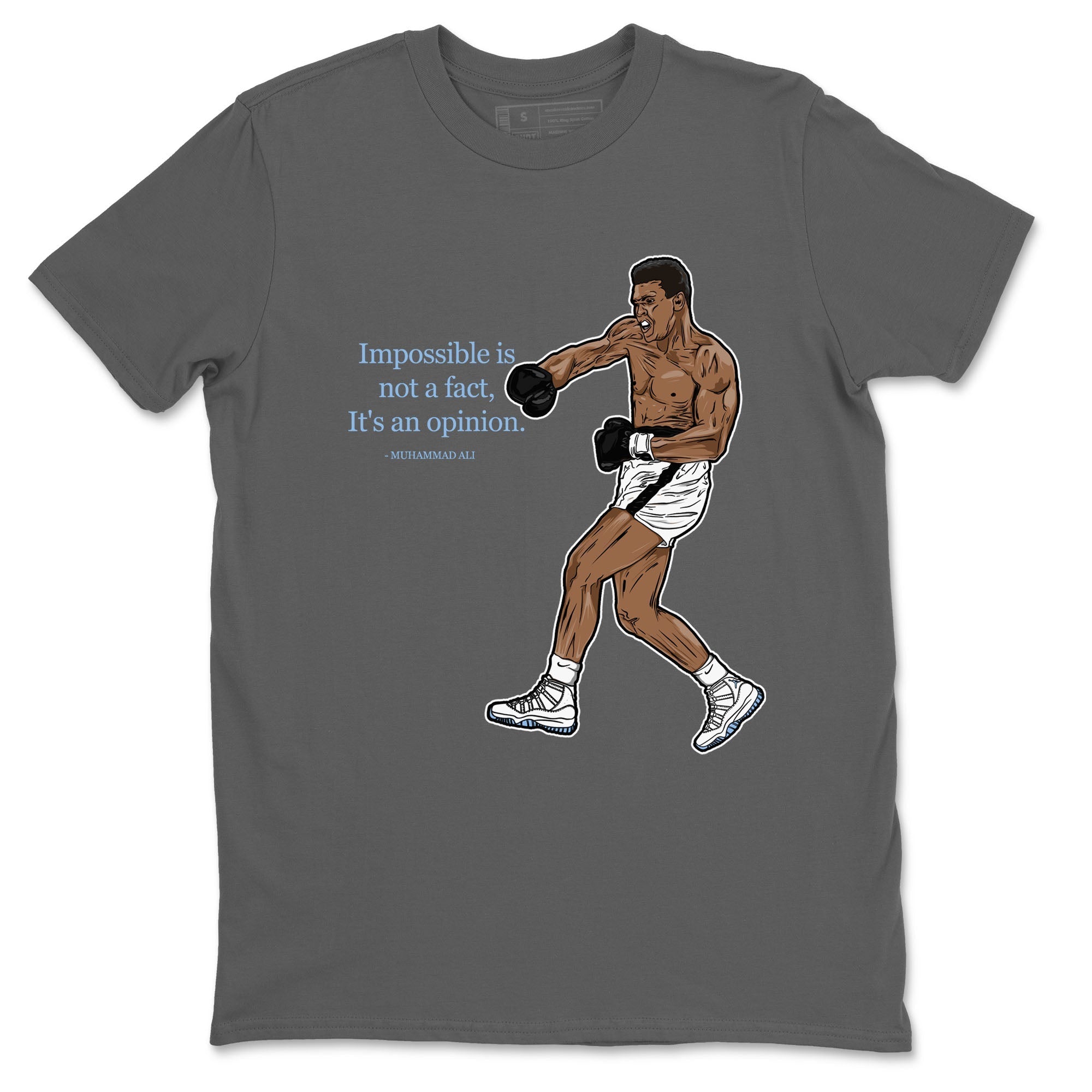 impossible is not a fact it's an opinion snkmatch Tees - Air Jordan 11 Retro Legend Blue