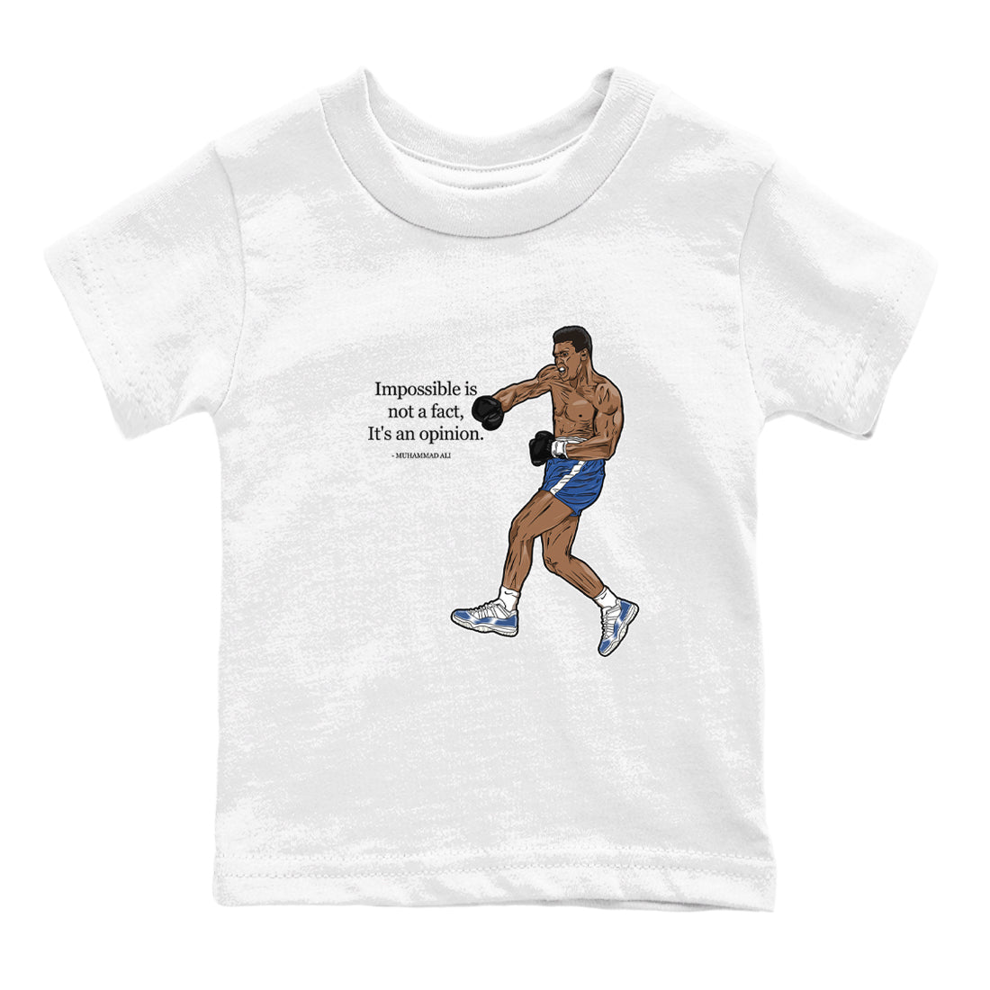 impossible is not a fact it's an opinion snkmatch Tees Kids - Air Jordan 11 Diffused Blue
