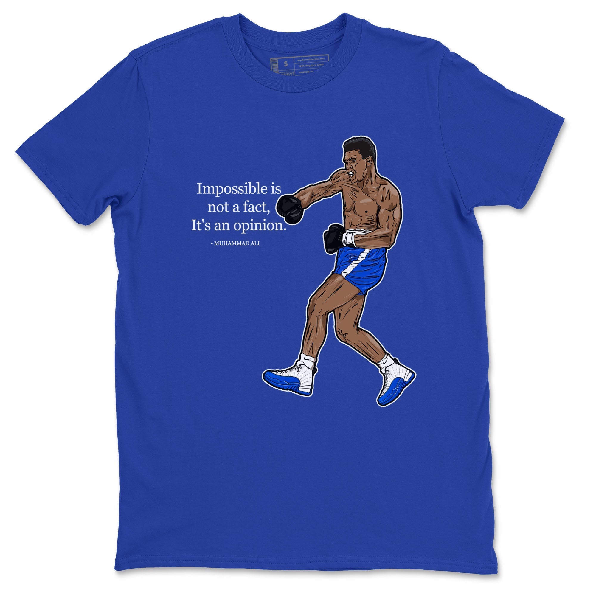 impossible is not a fact it's an opinion snkmatch Tees - Air Jordan 12 Blueberry