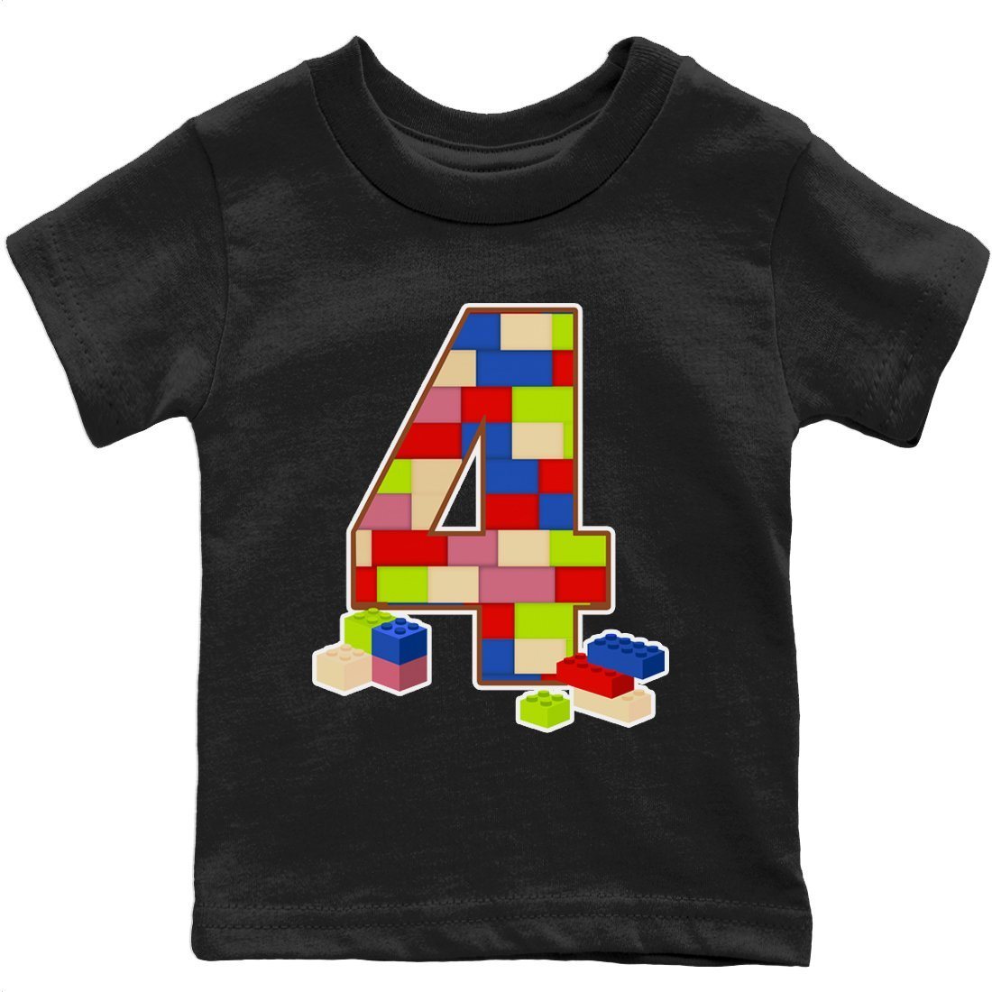 Brick Number Four Kids Tops - Air Jordan 4 Wild Things