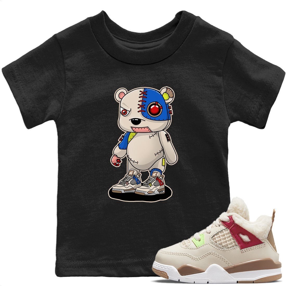 Cyborg Bear Kids Tops - Air Jordan 4 Wild Things