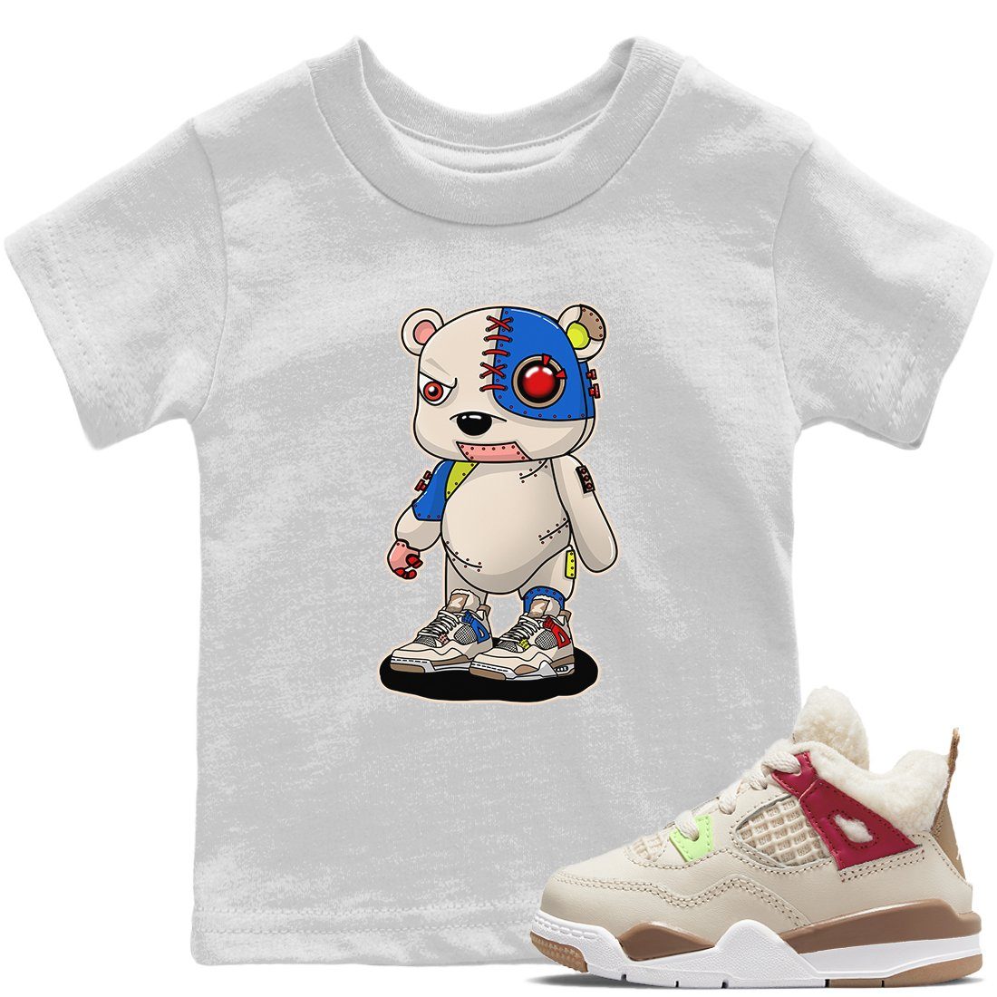 Cyborg Bear Kids Tops - Air Jordan 4 Wild Things