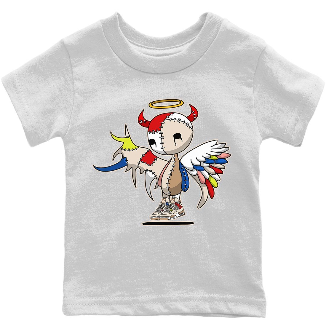 Devil Angel Kids Tops - Air Jordan 4 Wild Things