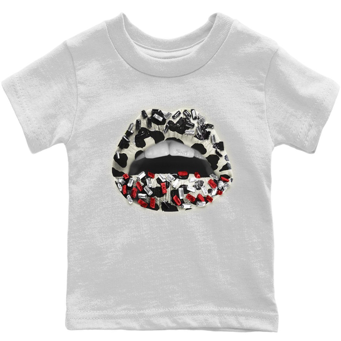 Lips Jewel Kids Tops - Air Jordan 11 Animal Instinct
