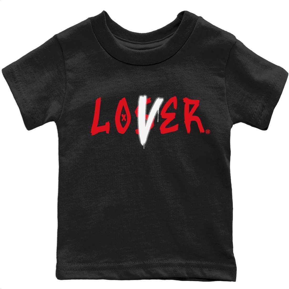 Loser Lover Kids Tops - Air Jordan 4 Red Thunder