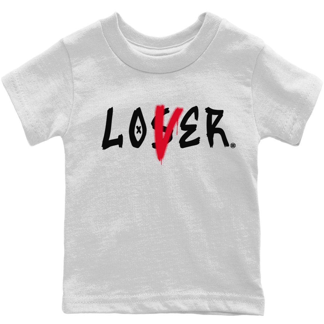 Loser Lover Kids Tops - Air Jordan 4 Red Thunder