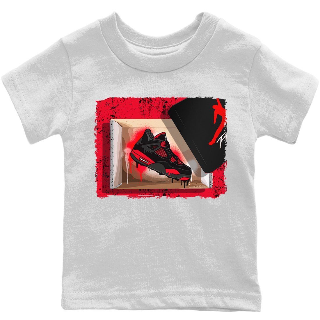 New Kicks Kids Tops - Air Jordan 4 Red Thunder