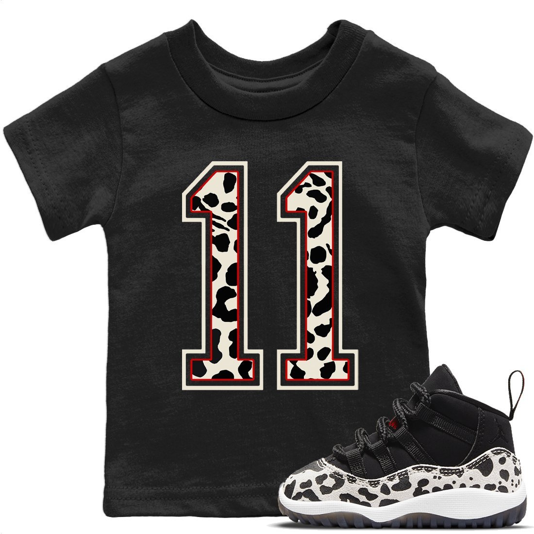 Texture 11 Kids Tops - Air Jordan 11 Animal Instinct