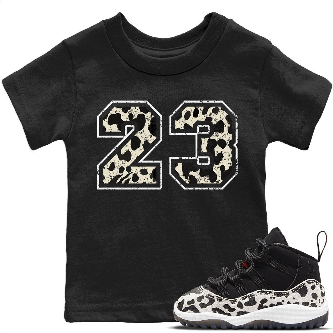 Number 23 Kids Tops - Air Jordan 11 Animal Instinct