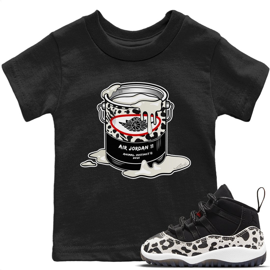 Bucket Kids Tops - Air Jordan 11 Animal Instinct