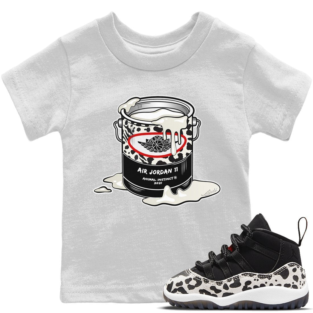 Bucket Kids Tops - Air Jordan 11 Animal Instinct