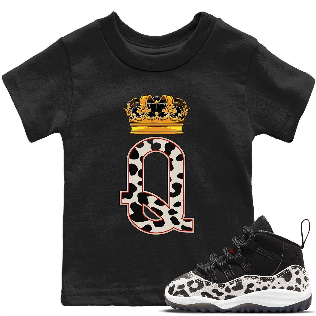 Queen Crown Kids Tops - Air Jordan 11 Animal Instinct
