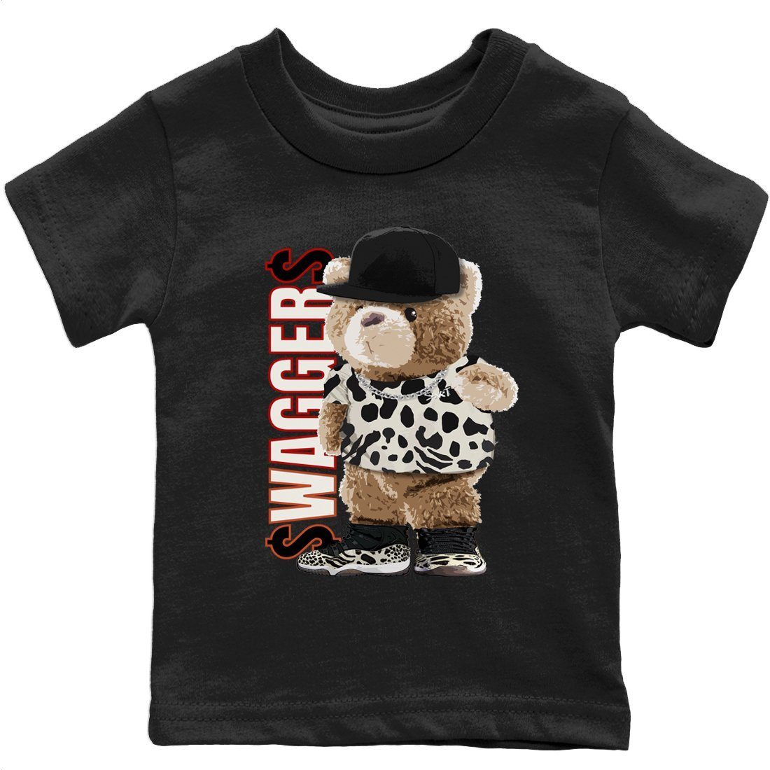 Bear Swaggers Kids Tops - Air Jordan 11 Animal Instinct