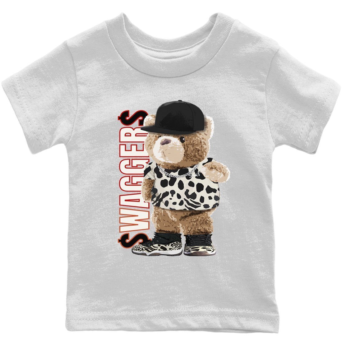 Bear Swaggers Kids Tops - Air Jordan 11 Animal Instinct