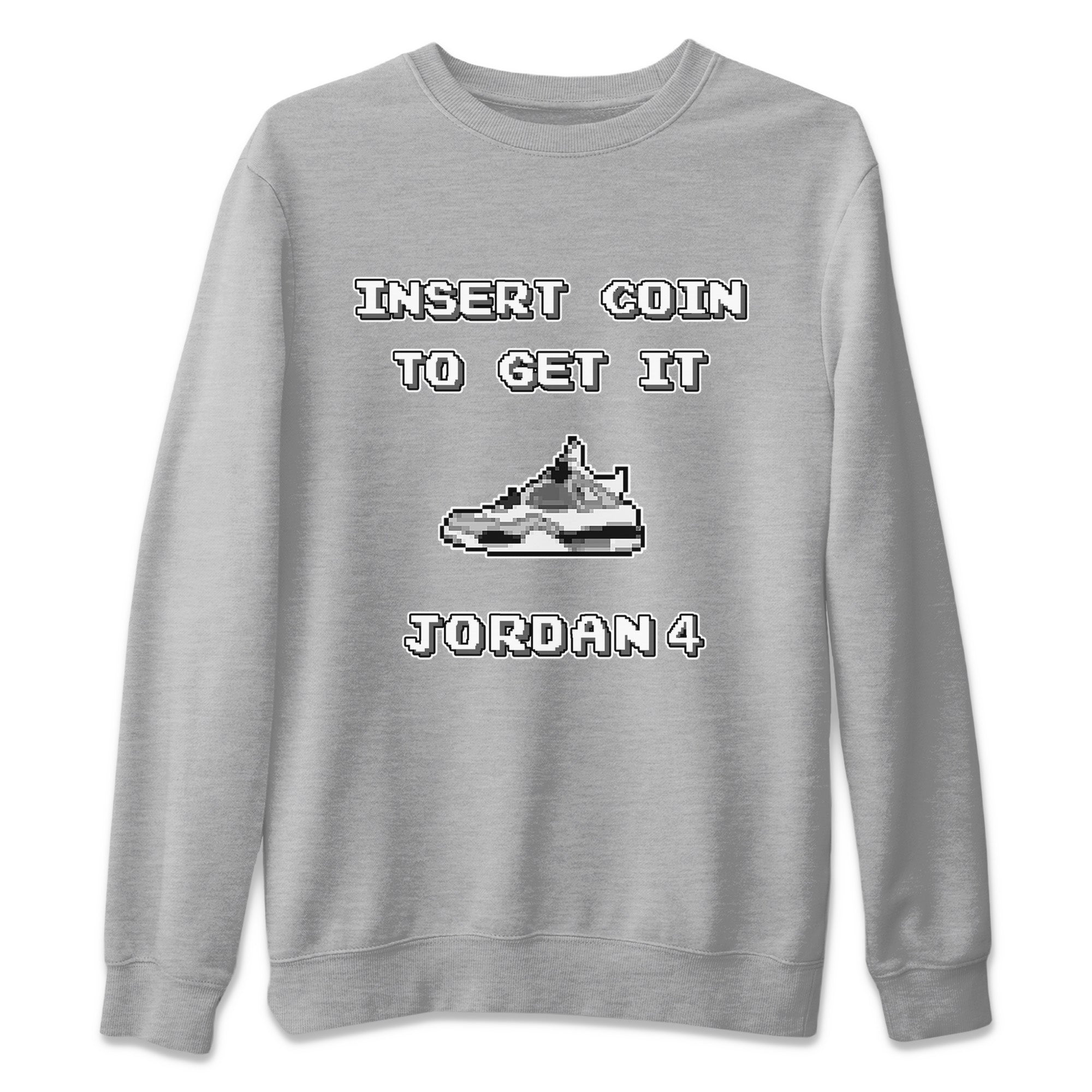 Insert Coin Unisex Tops - Air Jordan 4 Military Black